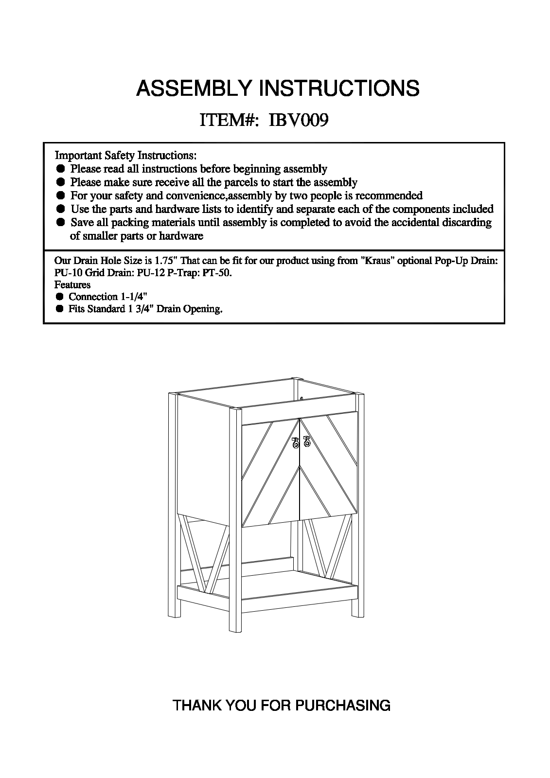 Thy-Hom LPRF1726 Installation & Assembly - ManualMachine.com