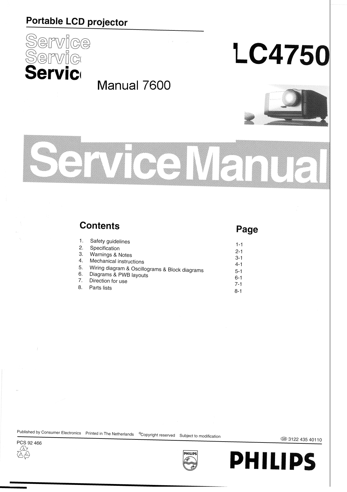 Philips LC-4750i, LC-4750 User Manual