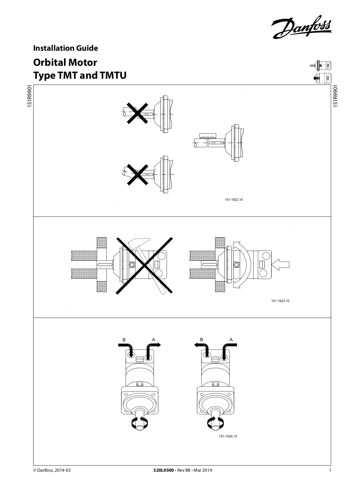 Danfoss TMT, TMTU Installation guide