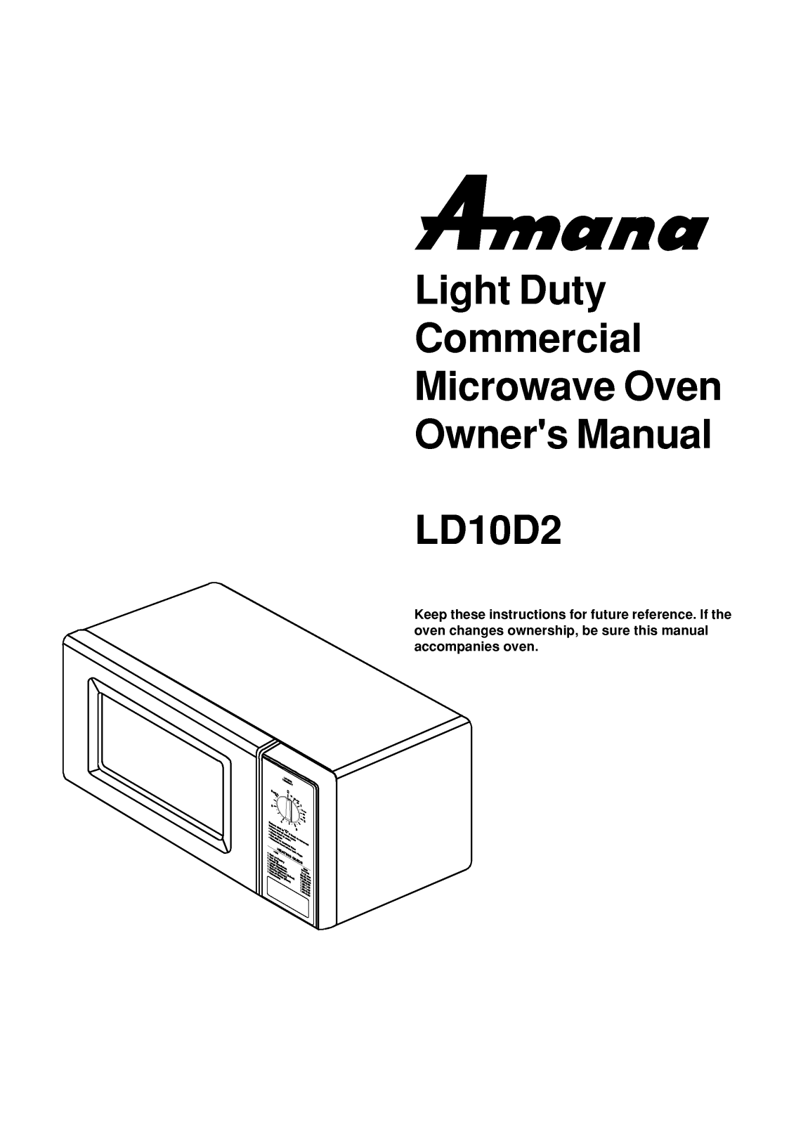 LG LD-10D2 User Manual