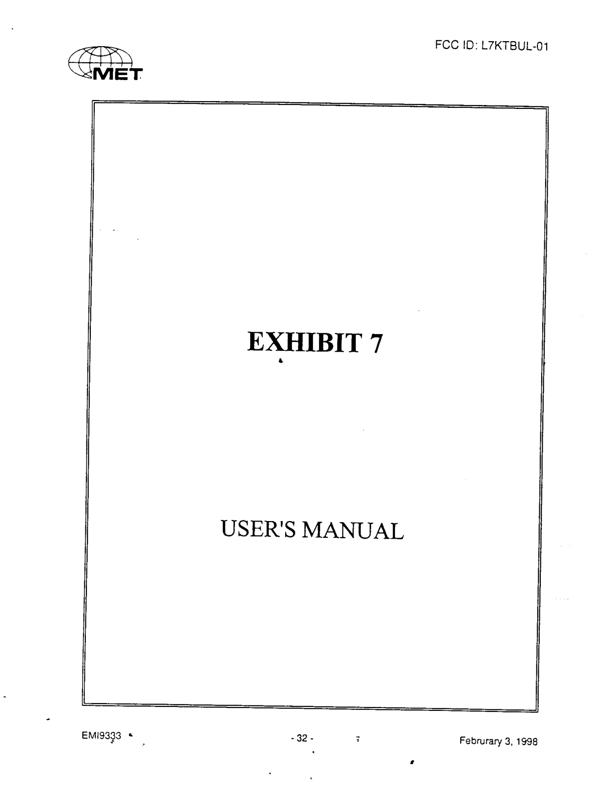 Nokia TBUL 01 User Manual