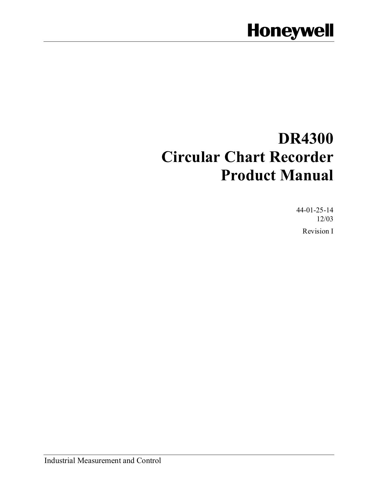 Honeywell DR4300 User Manual