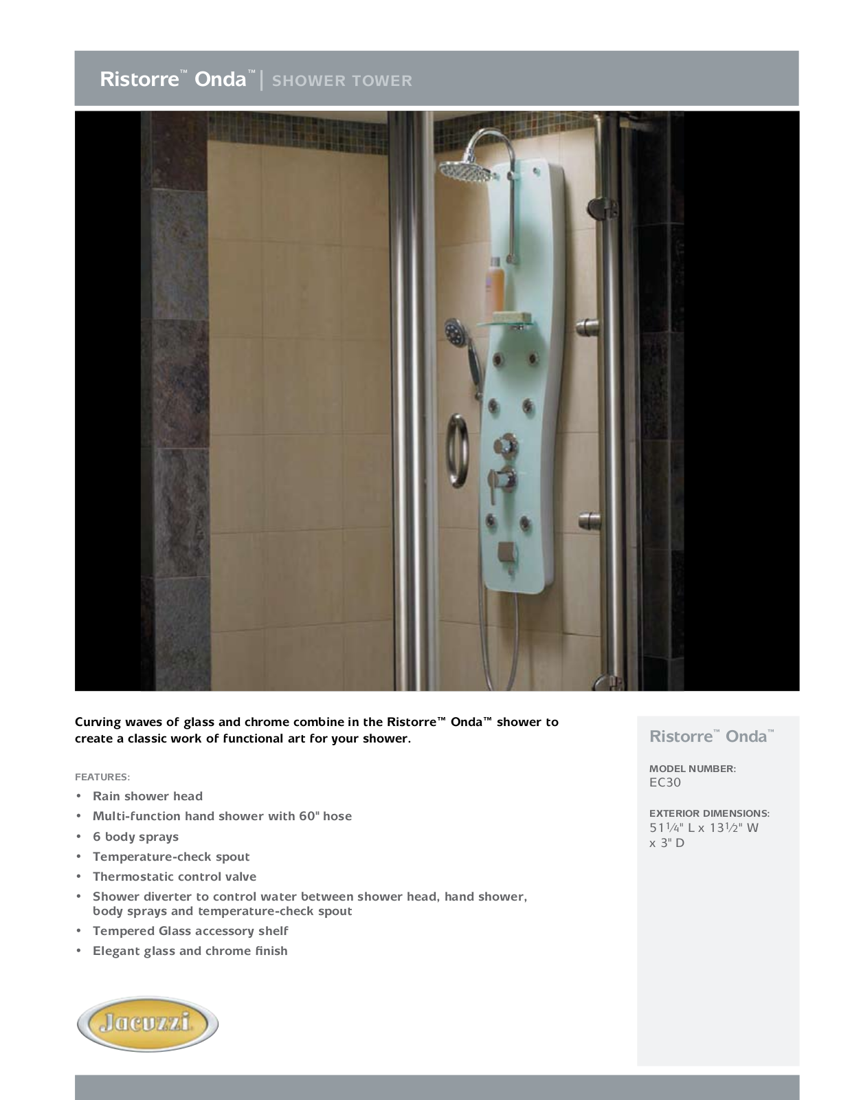 Jacuzzi EC30 User Manual