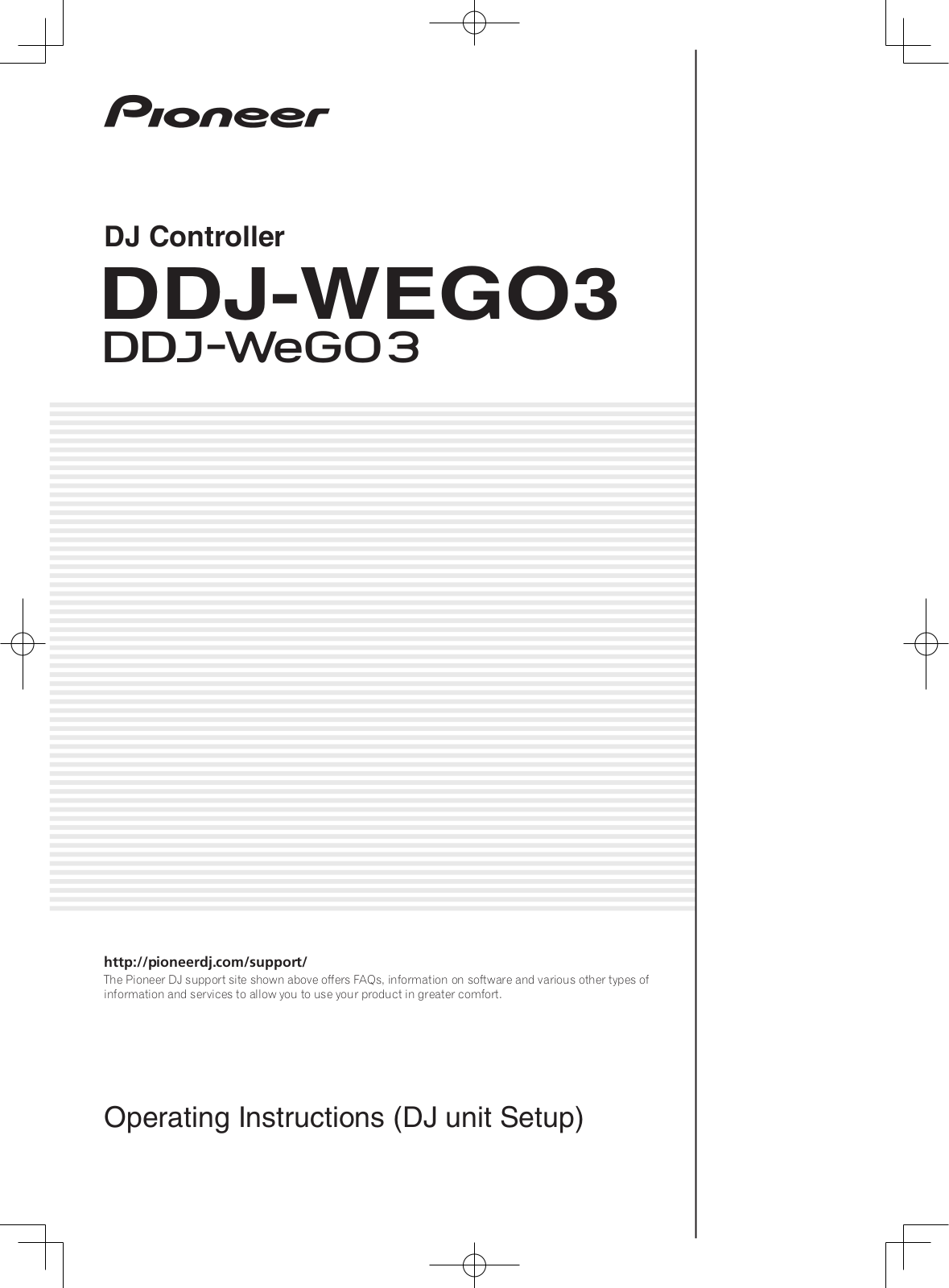 Pioneer DDJ-WEGO3-W, DDJ-WEGO3-K, DDJ-WEGO3 User Manual