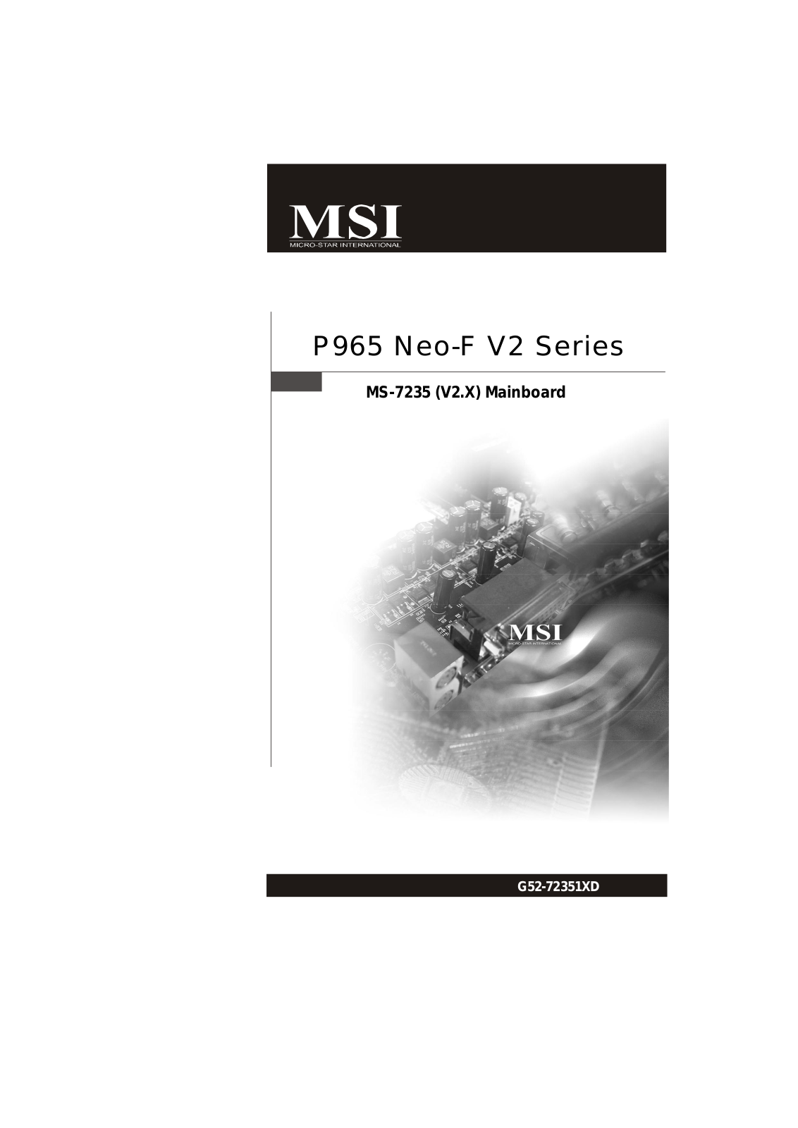 MSI P965 Neo-F User Manual