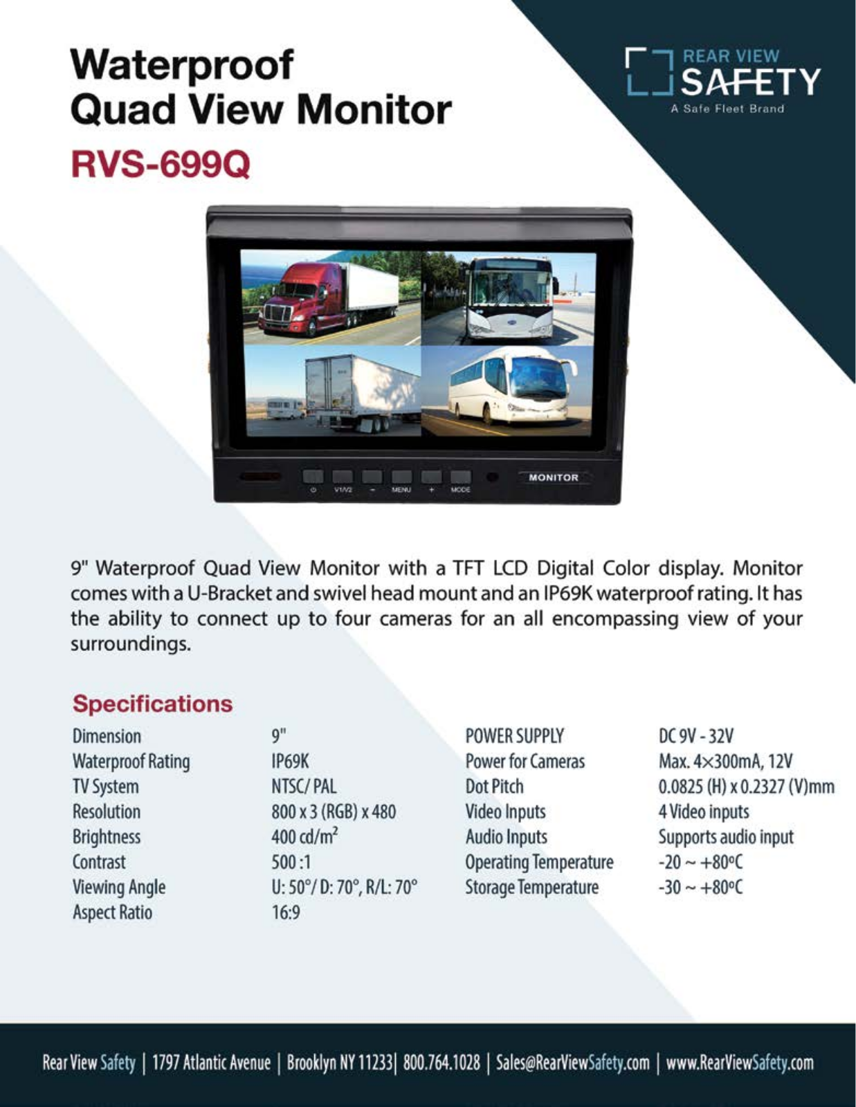 RVS Systems RVS-699Q Specsheet