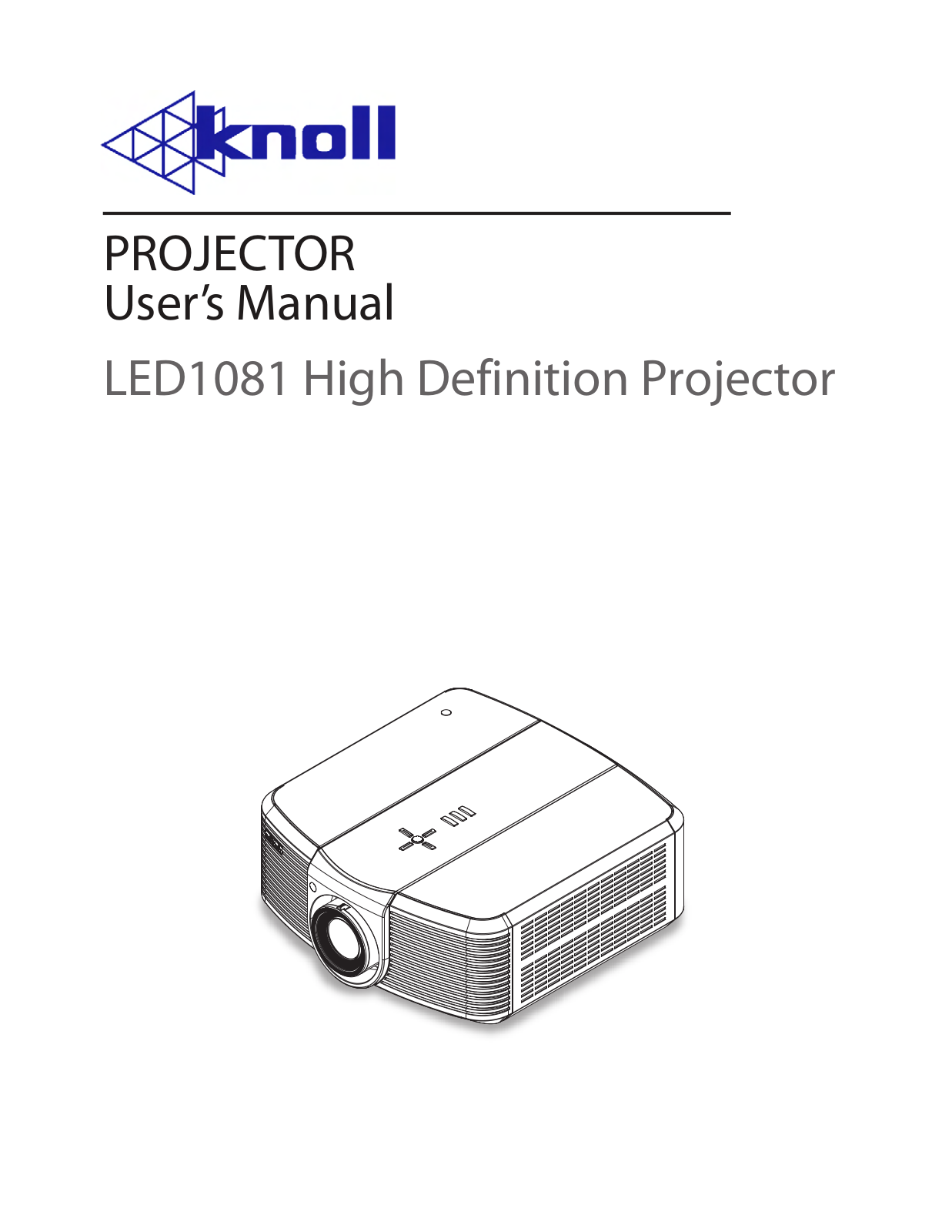 Knoll Systems LED1081 User Manual