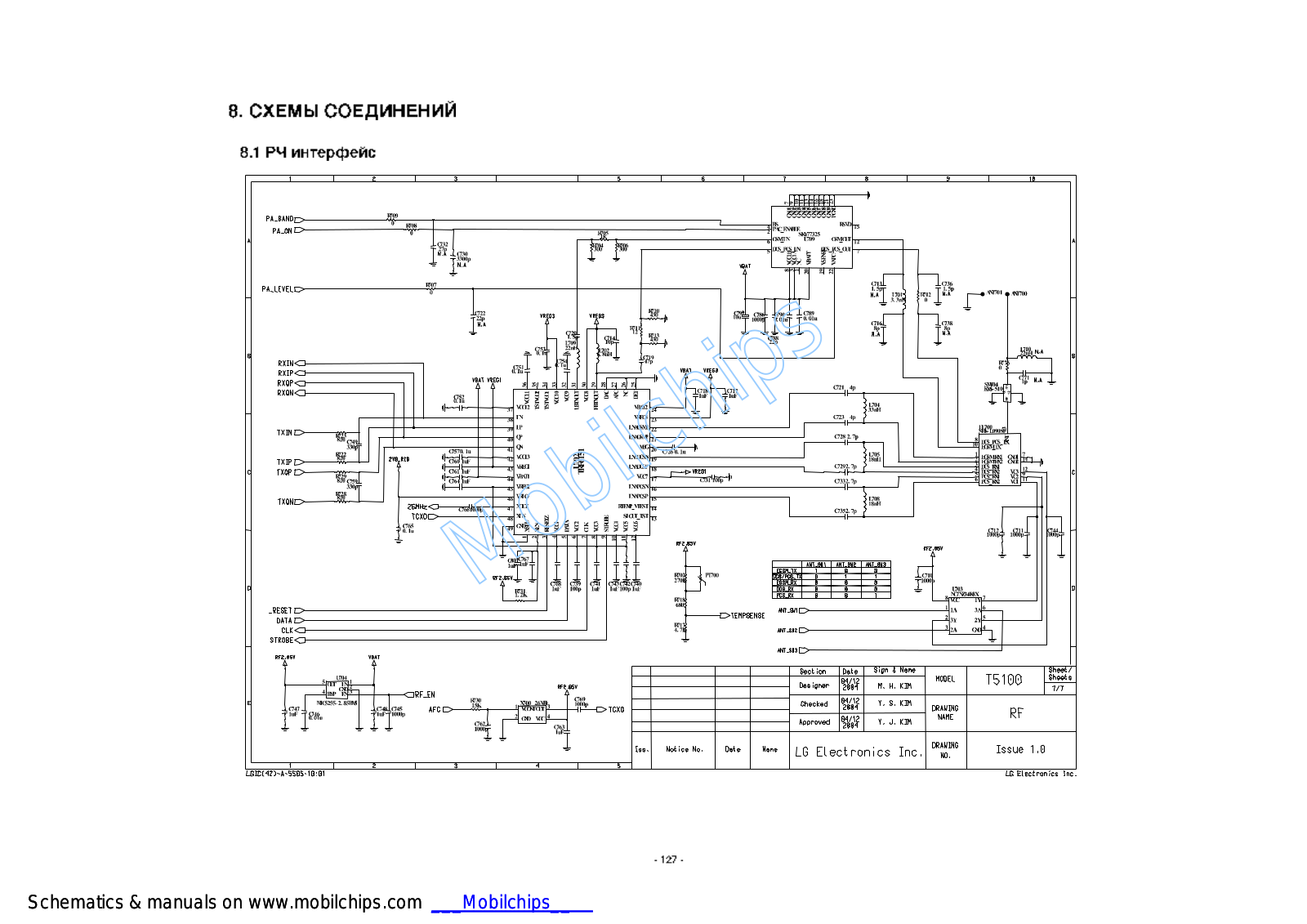 MOBILCHIPS T5100 Schematics