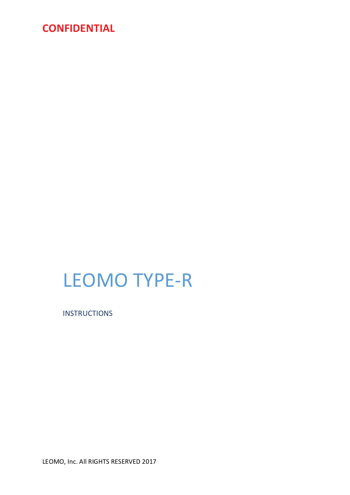 LEOMO 002A User Manual