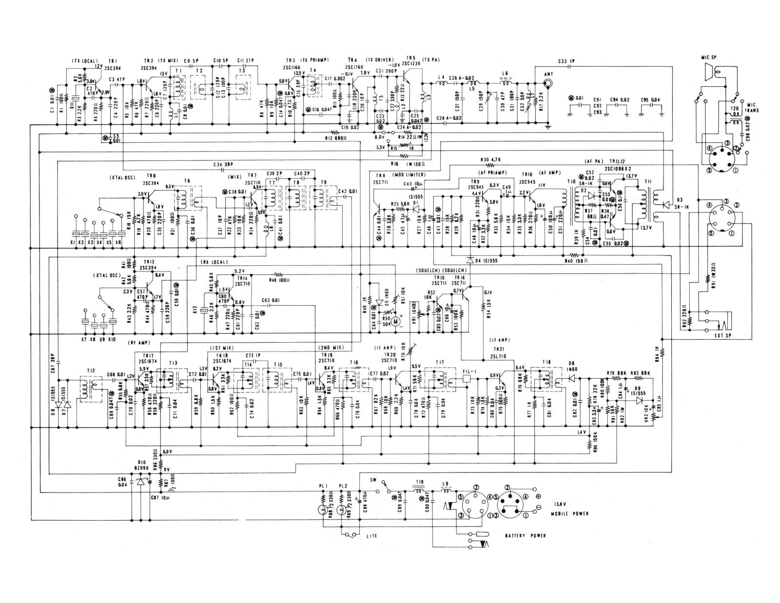 Midland 13-861 Schematic