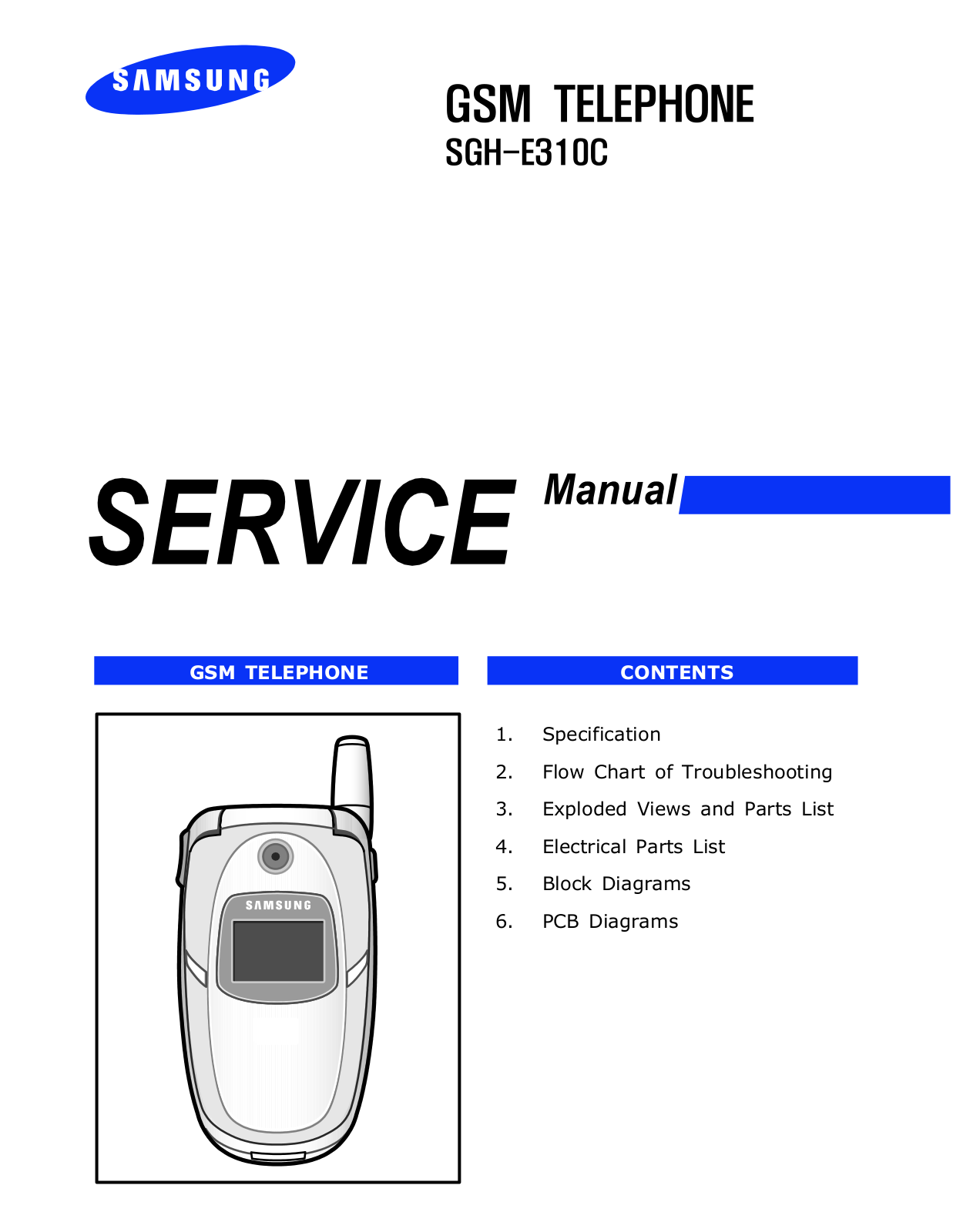 Samsung SGH-E310C Service Manual
