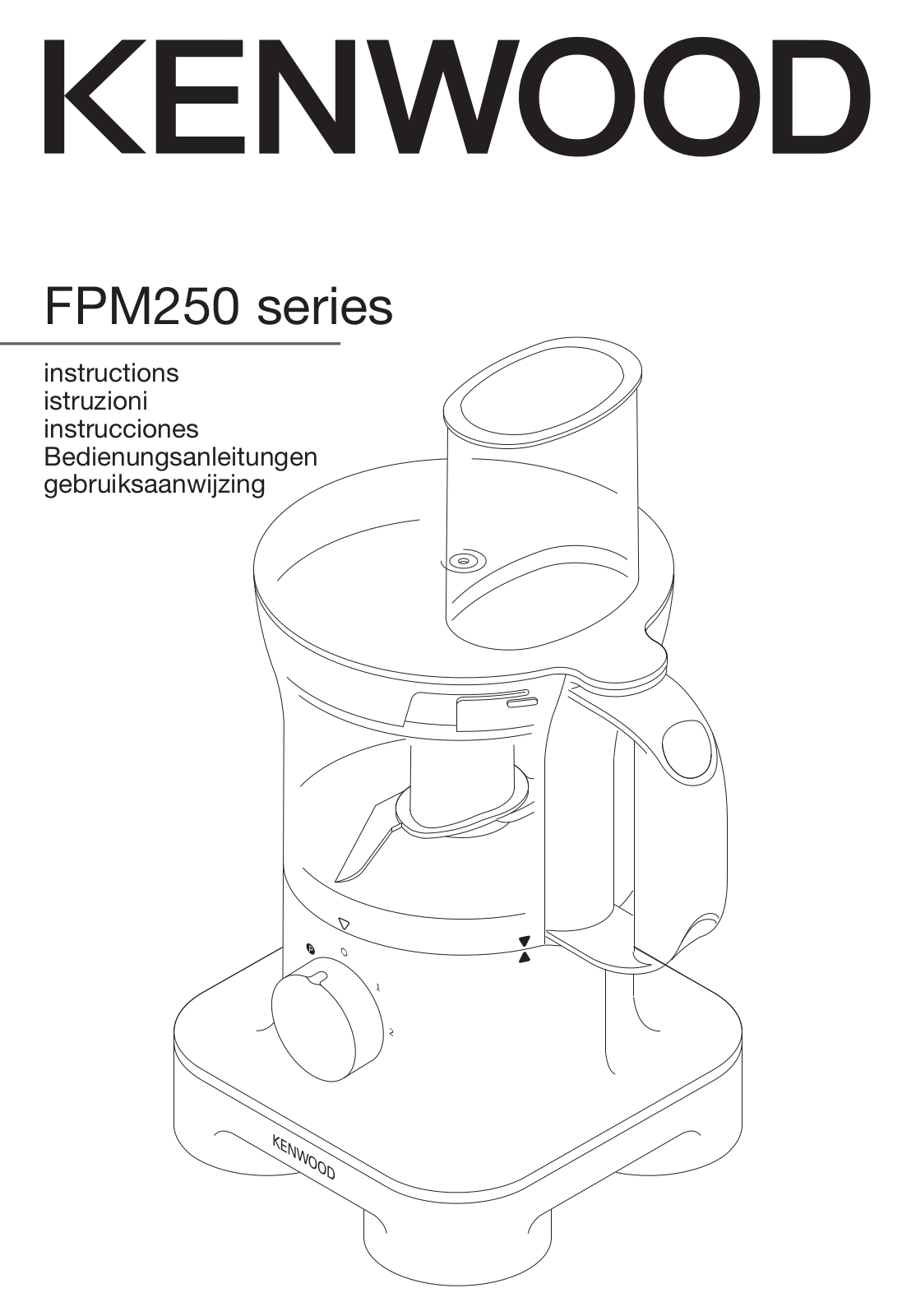 Kenwood MultiPro FPM250 User Manual