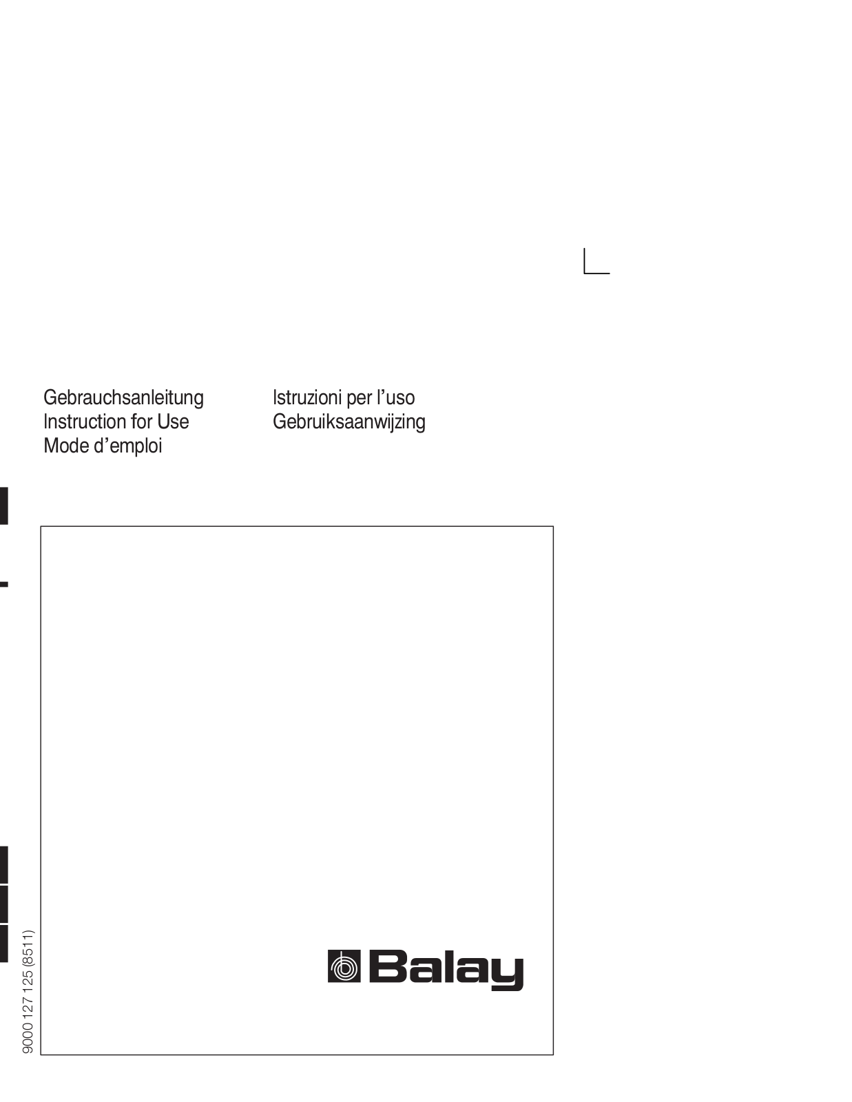 Balay 3FIB3311, 3FIB3411, 3FIB3420, KI6BYN1, KI5BYN6 User Manual