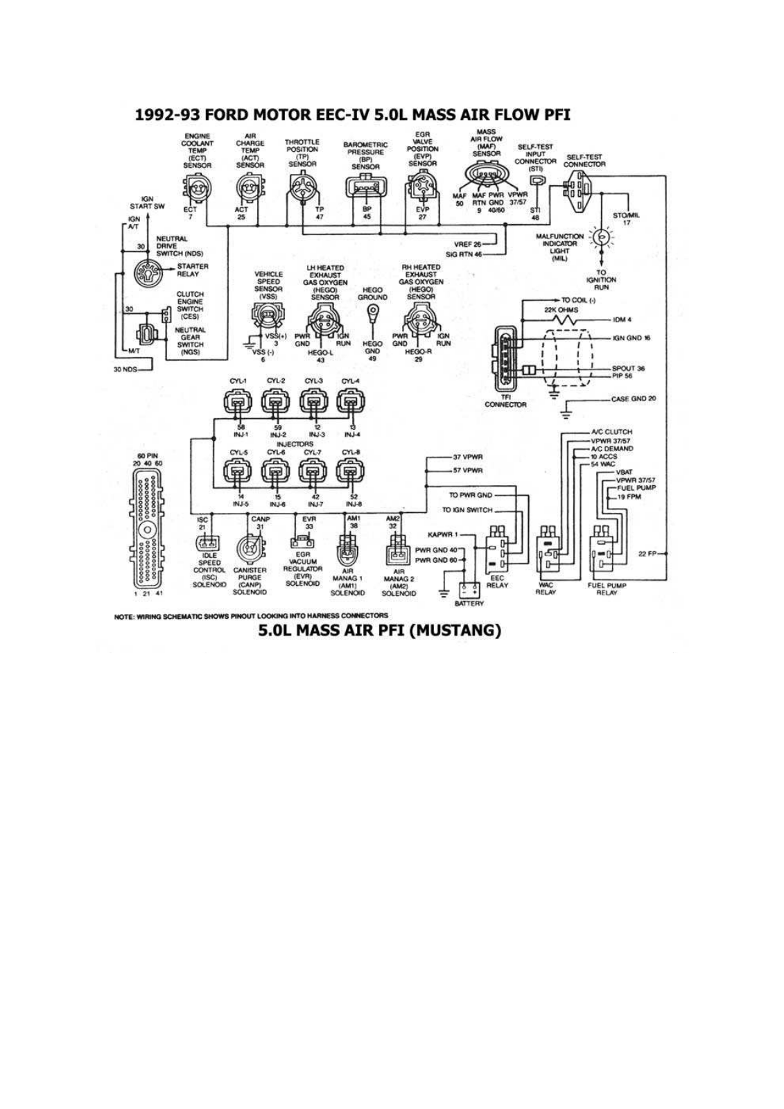 AUTOMECANICO Mustang 1-6 esqford5839 Diagram