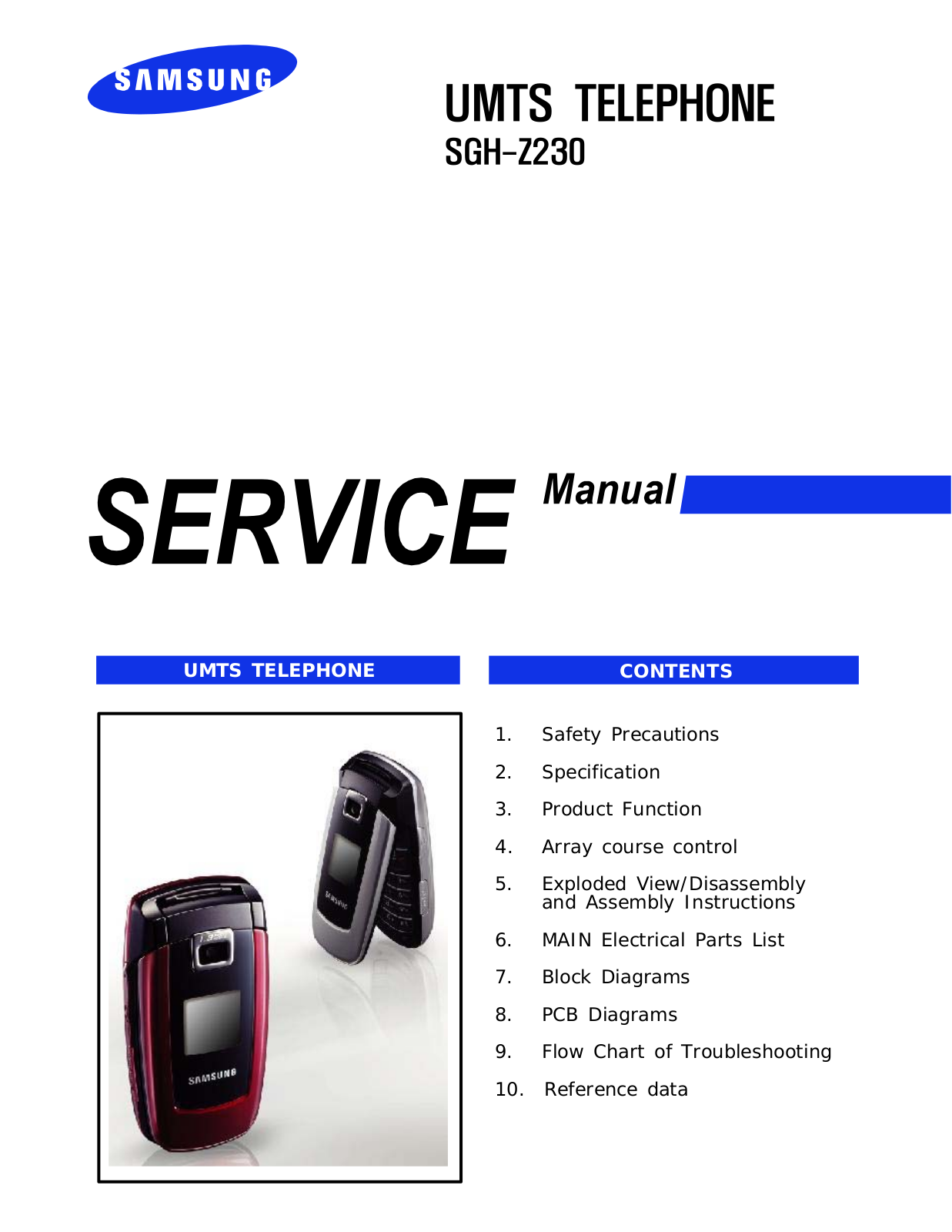 SAMSUNG Z230 Service Manual