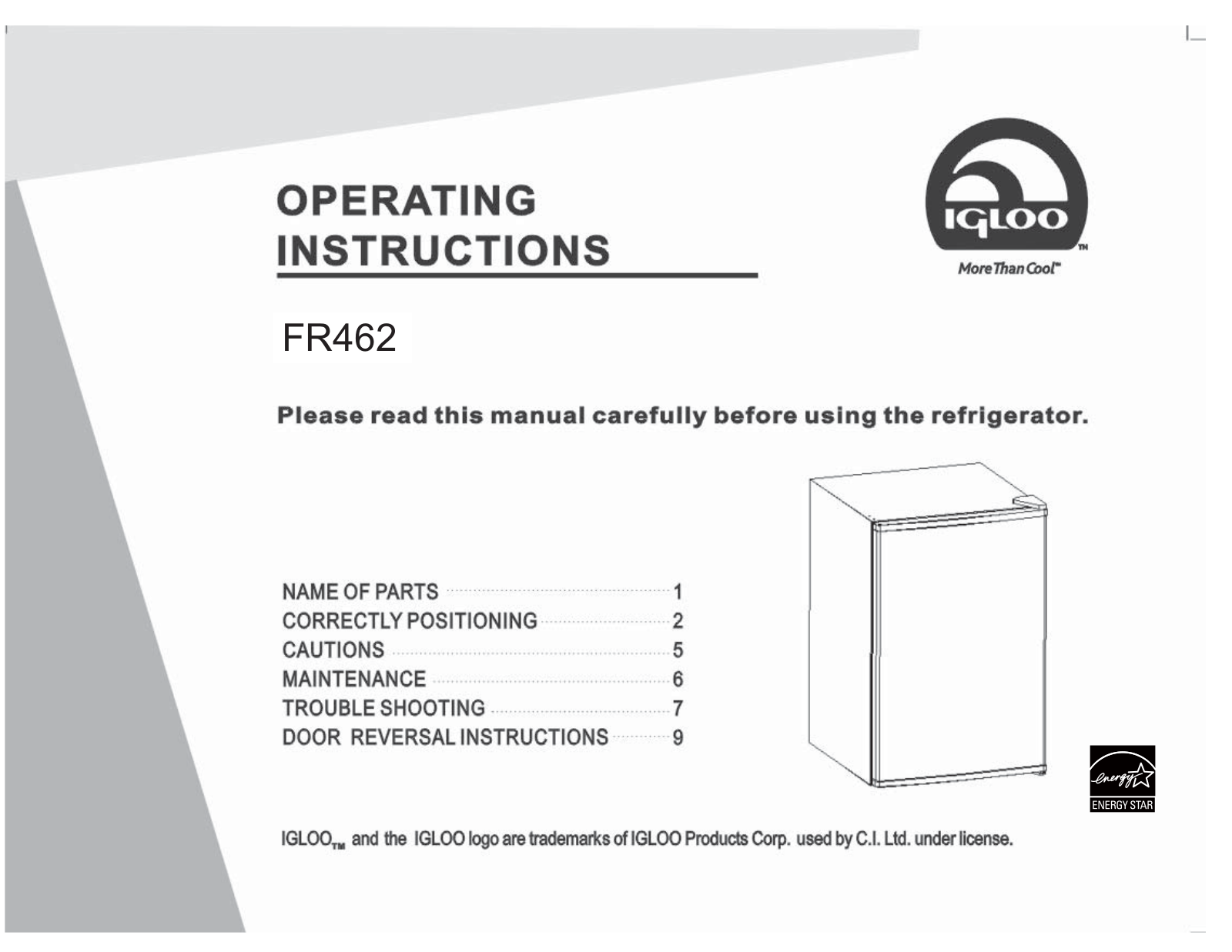 Igloo FR462 User Manual