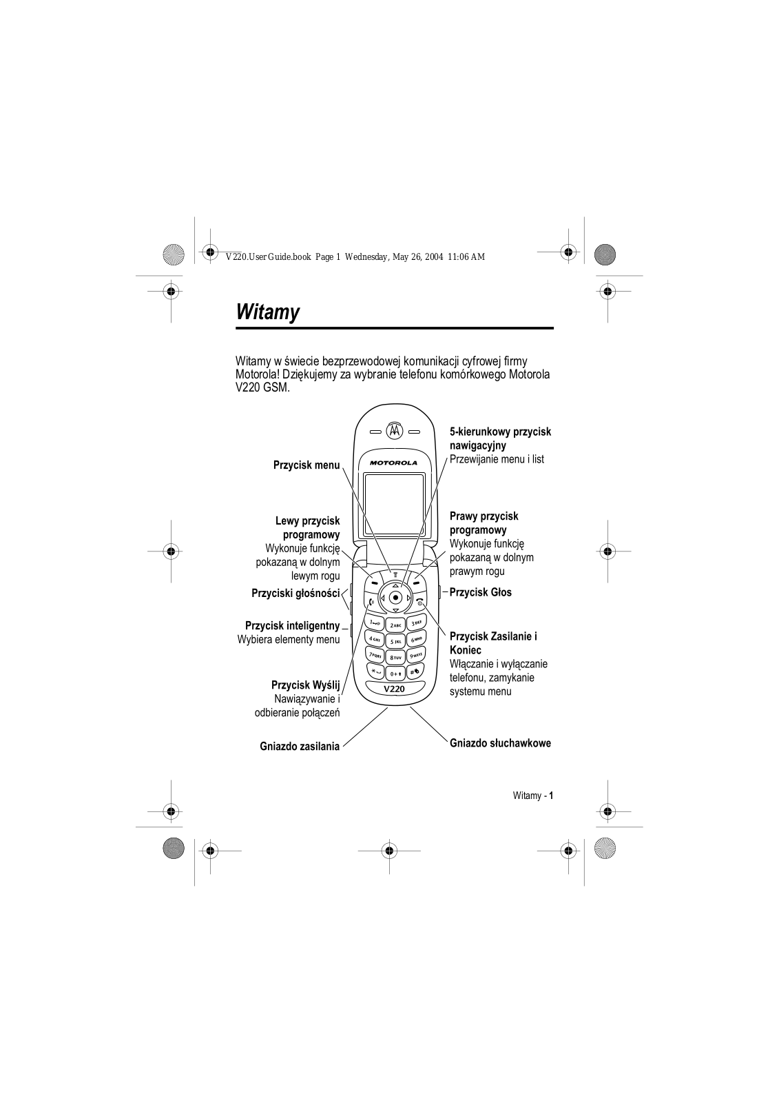 Motorola V220 User Manual