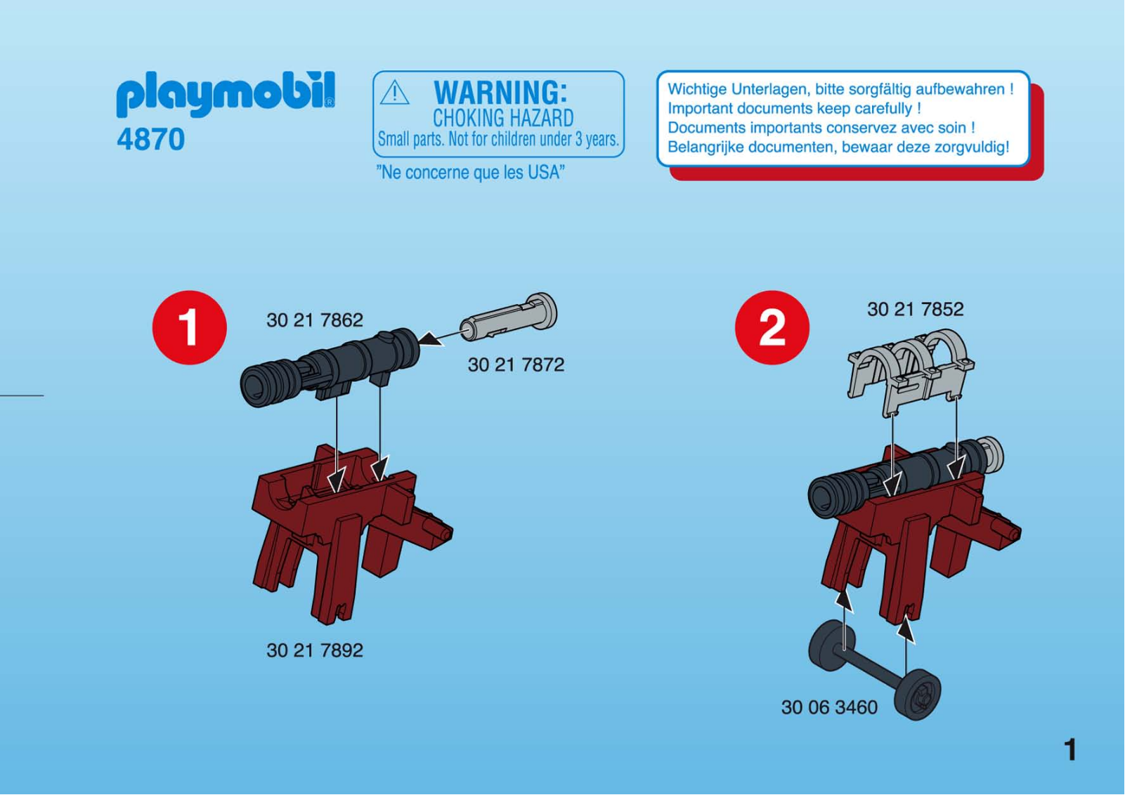 Playmobil 4870 Instructions