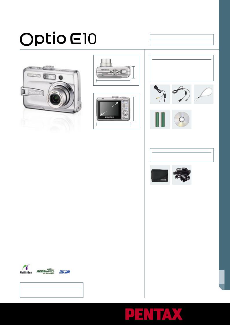 Pentax OPTIO E10 User Manual