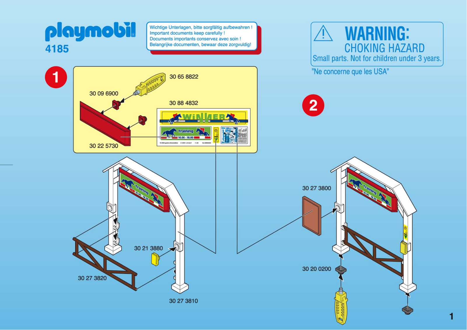 Playmobil 4185 Instructions