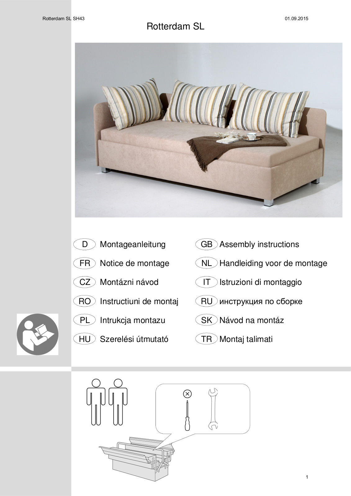 Maintal Rotterdam Assembly instructions