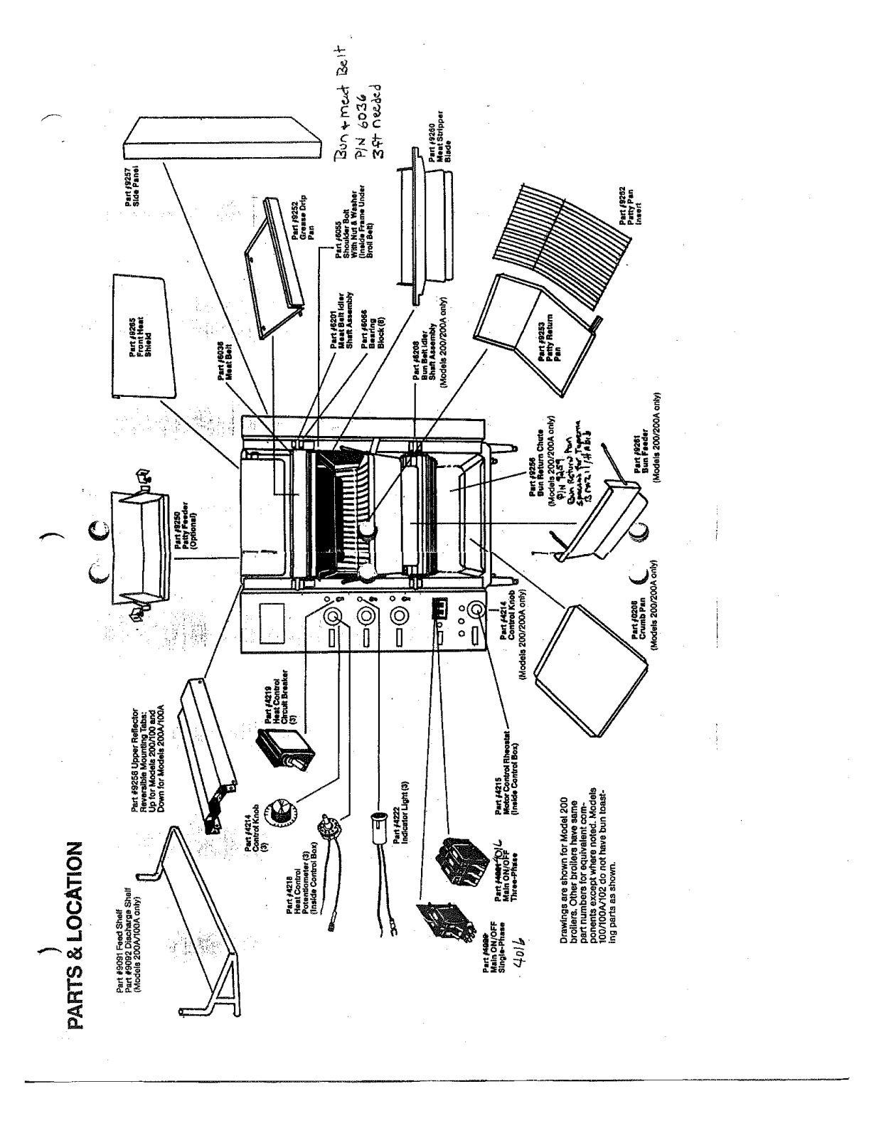 Nieco 100A Parts List