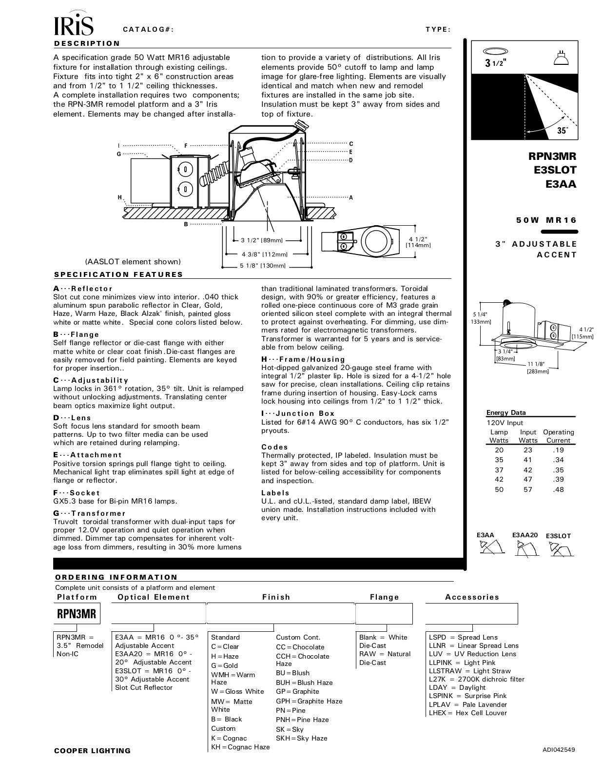 Cooper Lighting LLC CPK1927 Specifications - ManualMachine.com