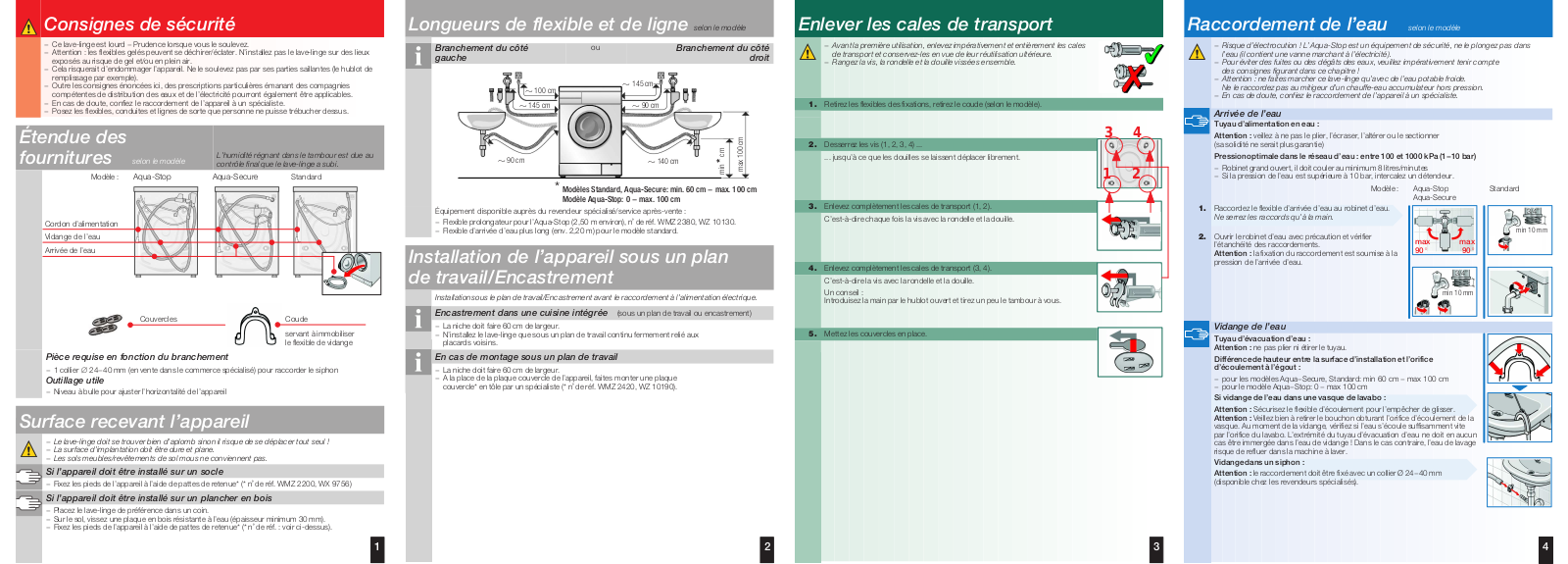 SIEMENS WM12E470 User Manual