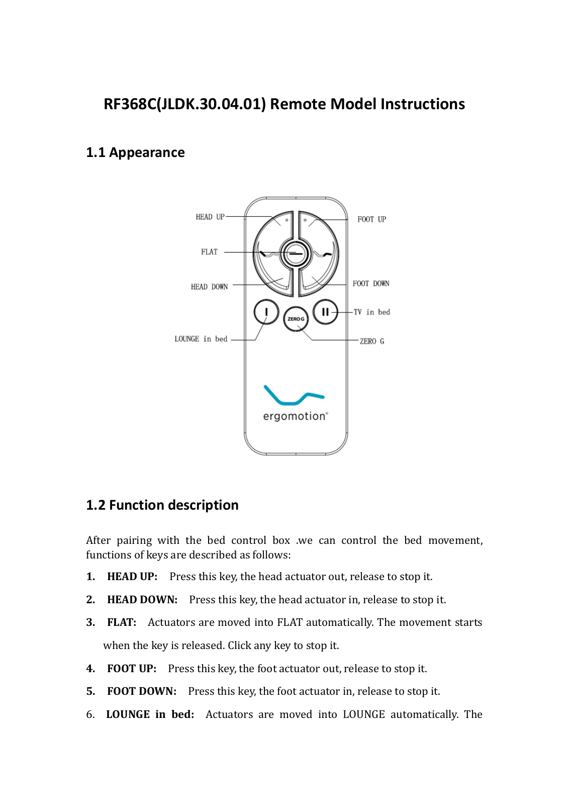 Keeson Technology RF368AC Users Manual