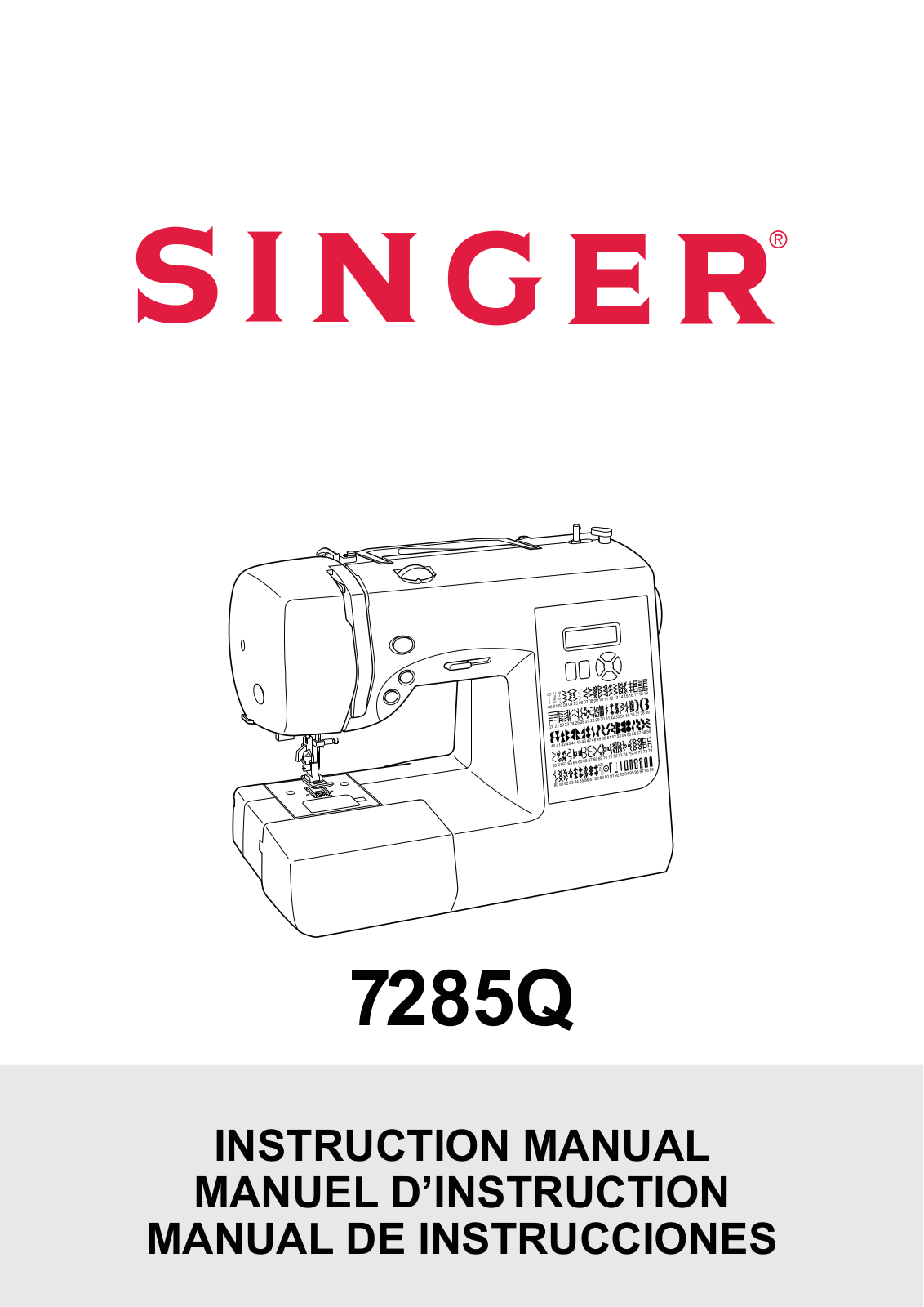 Singer 7285Q Instruction Manual