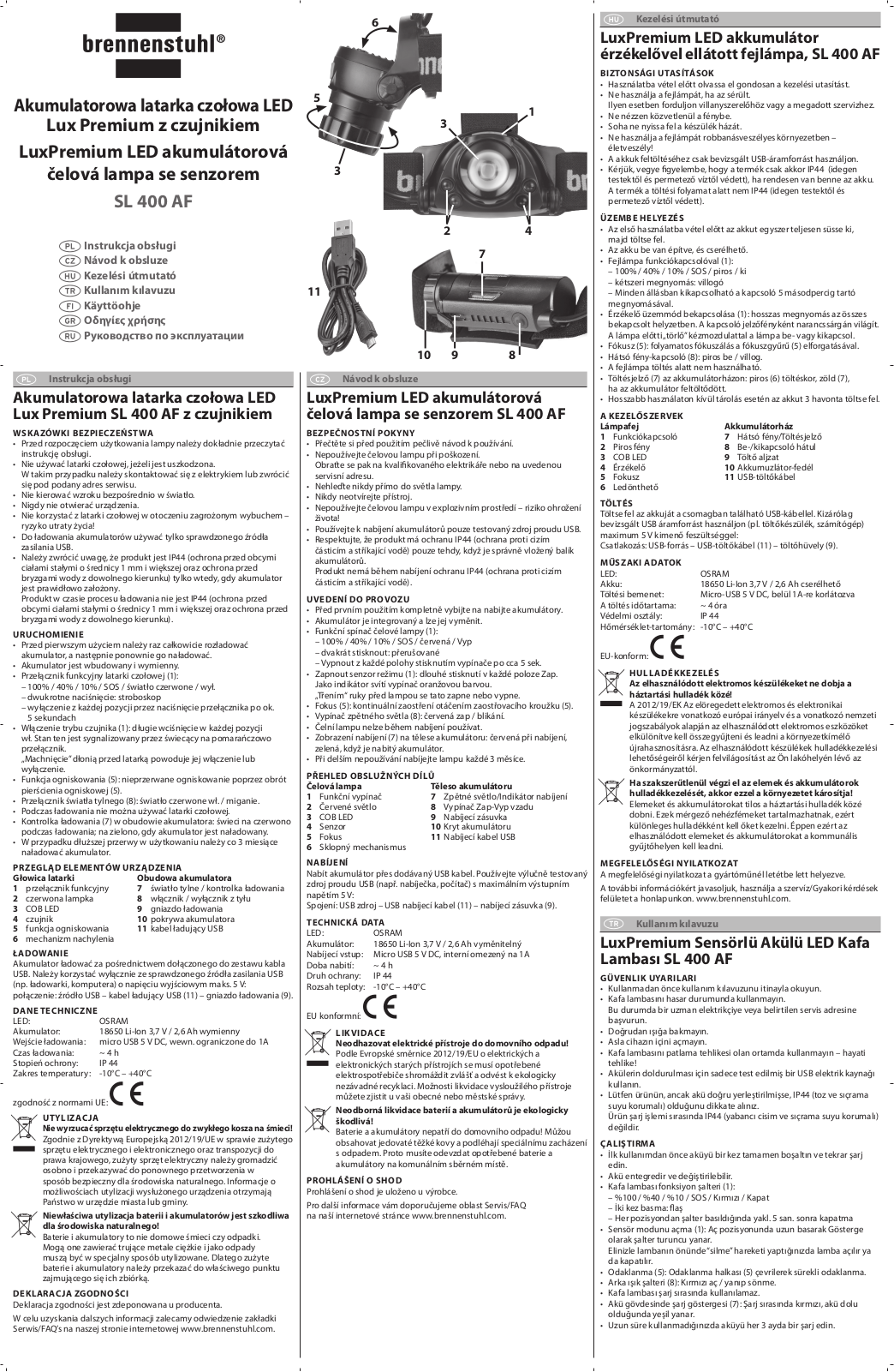 BRENNENSTUHL BRE 1177310 Instructions - ManualMachine.com