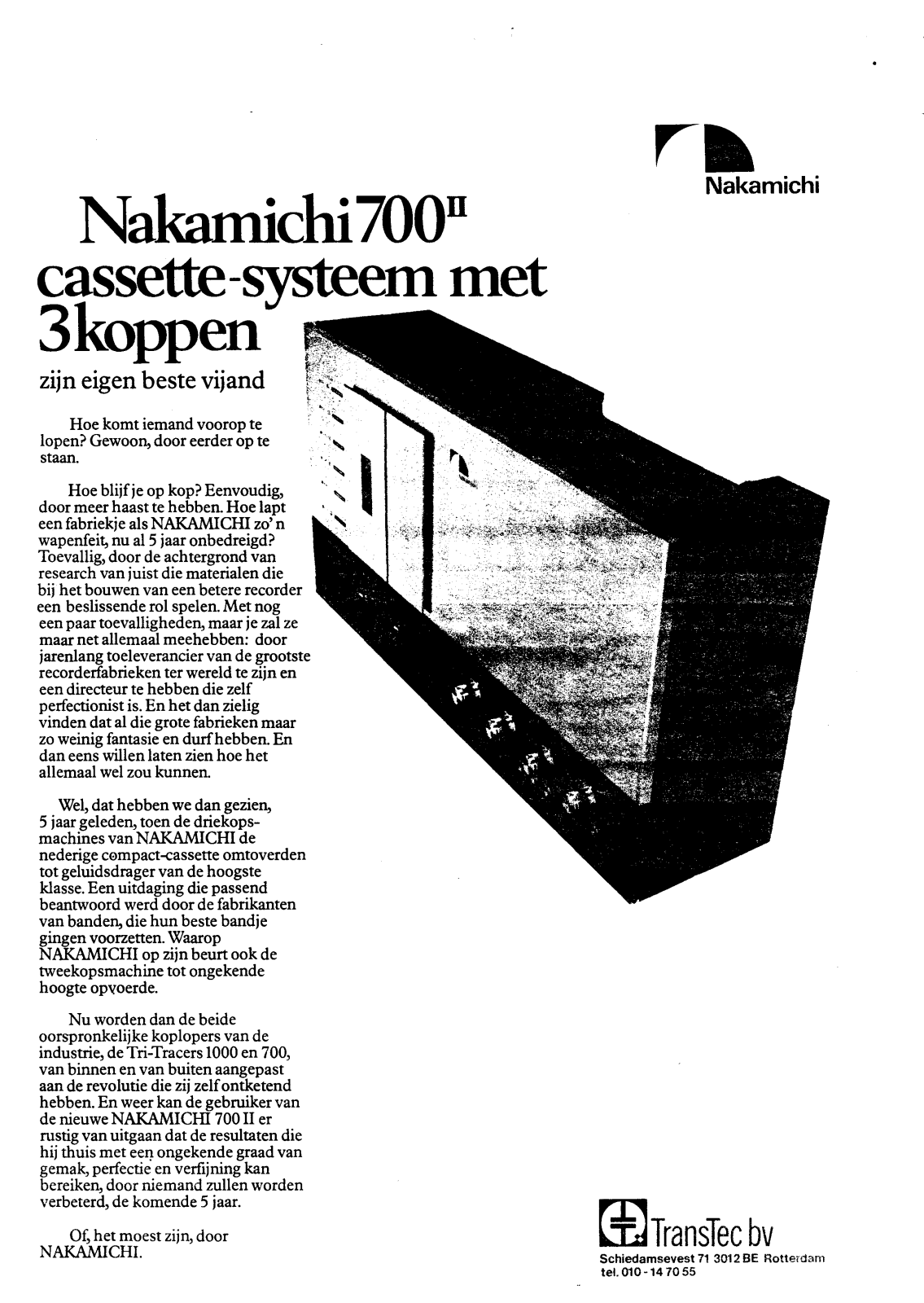 Nakamichi 700 Mk2 Brochure