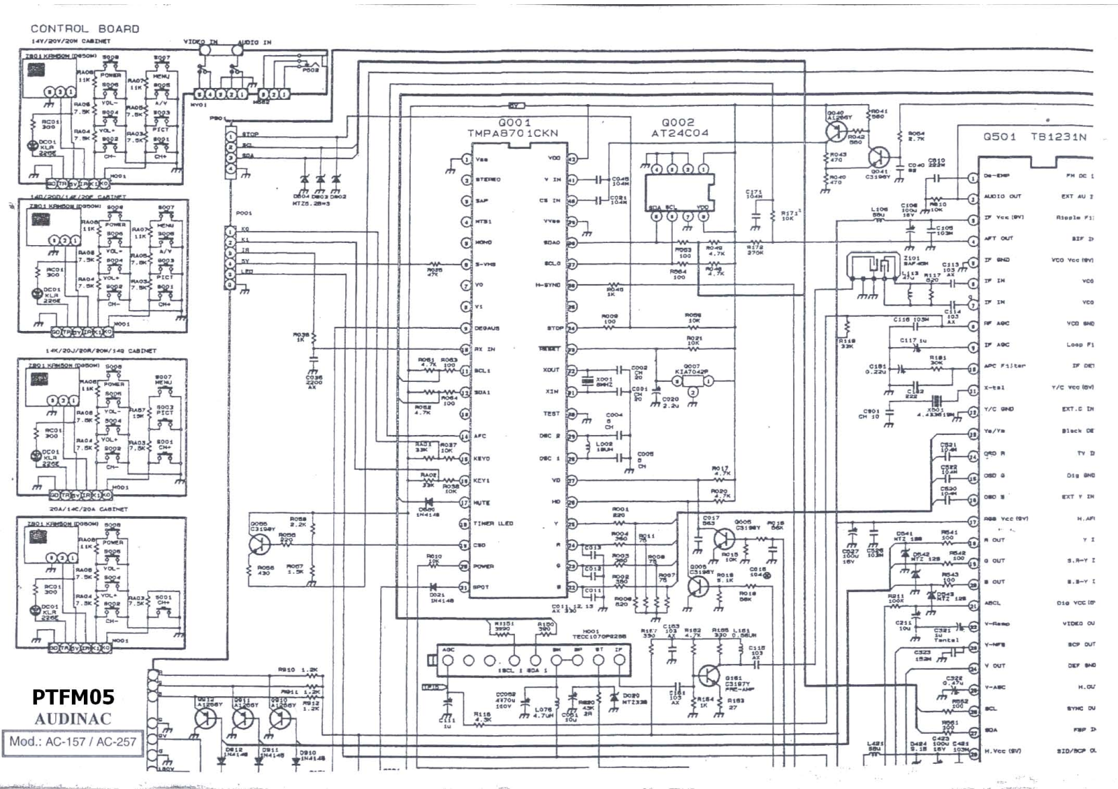 Audina PTFM05 Diagram