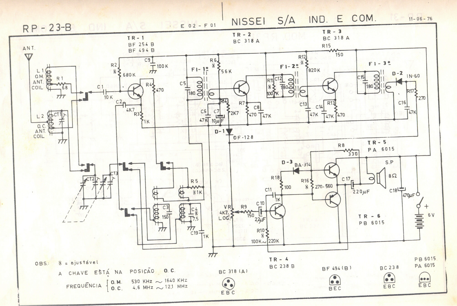 NISSEI RP-23B Schematic