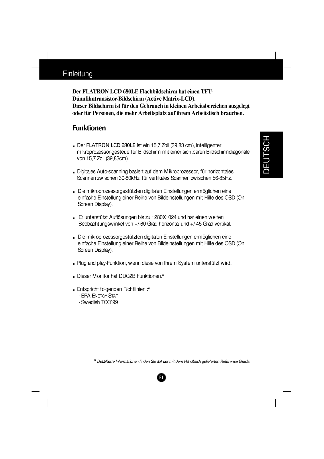 Lg FLATRON LCD 680LE Instructions manual