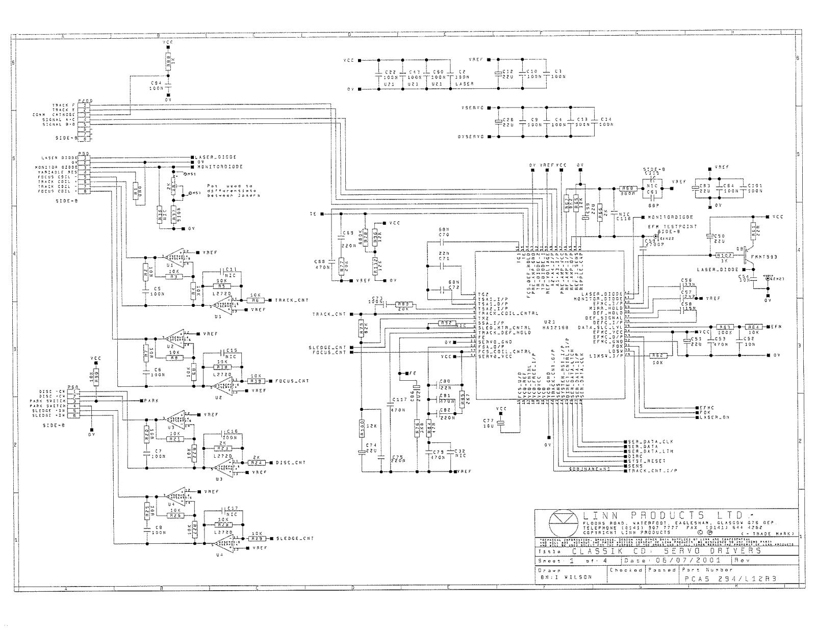 Classe Audio CRCD Schematic