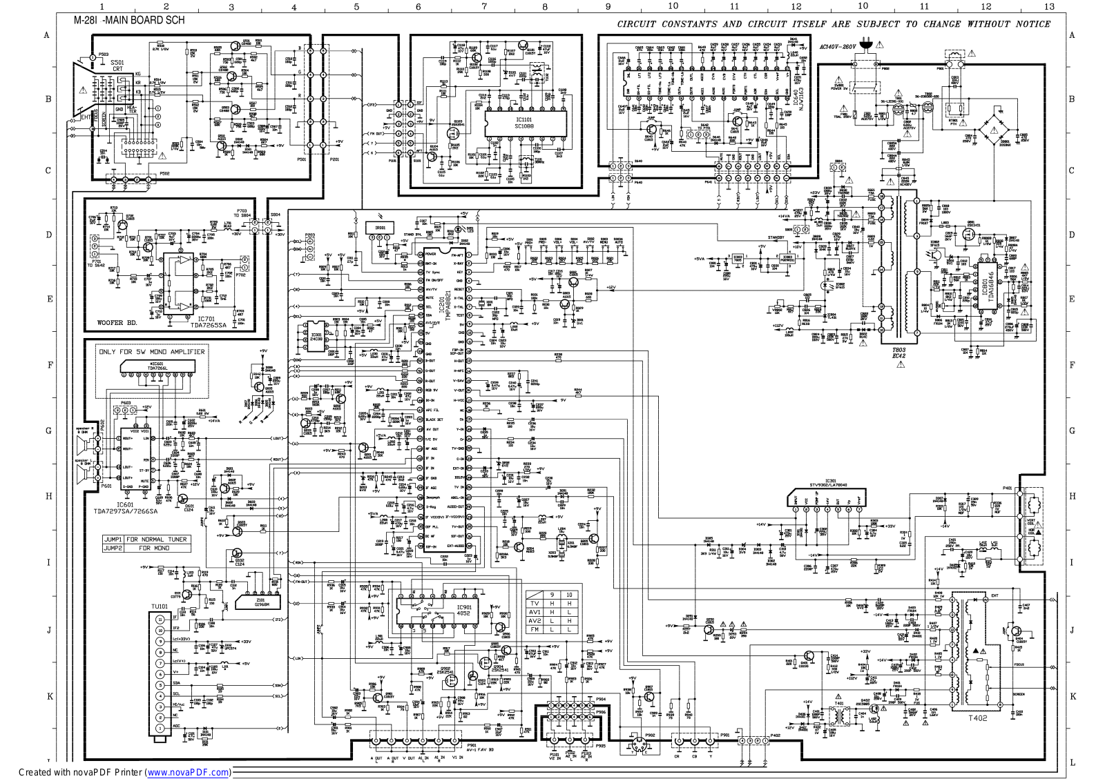 BEKO M28I Schematic