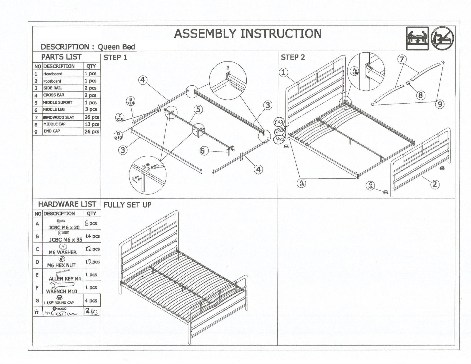 Steelside WLFR4521 Assembly Instruction - ManualMachine.com