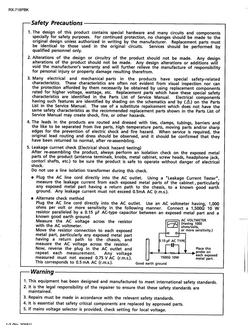 JVC RX-718-PBK Service manual