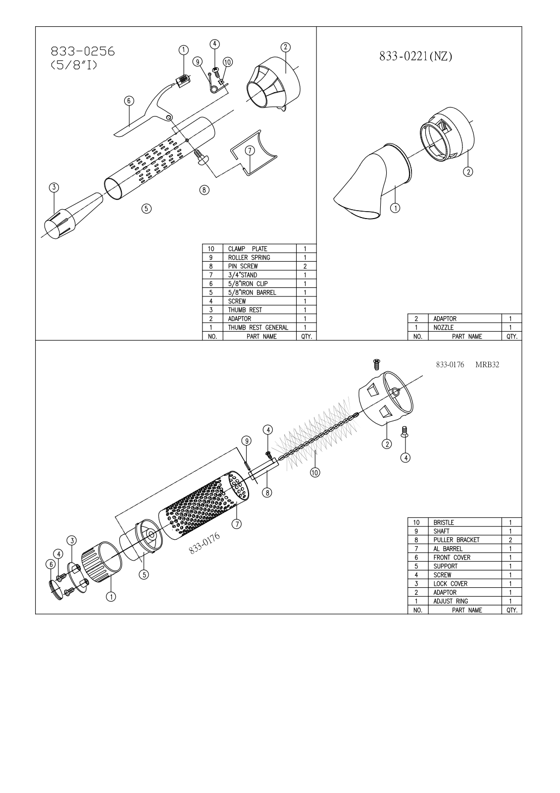 Vitek VT-1324 Exploded drawing