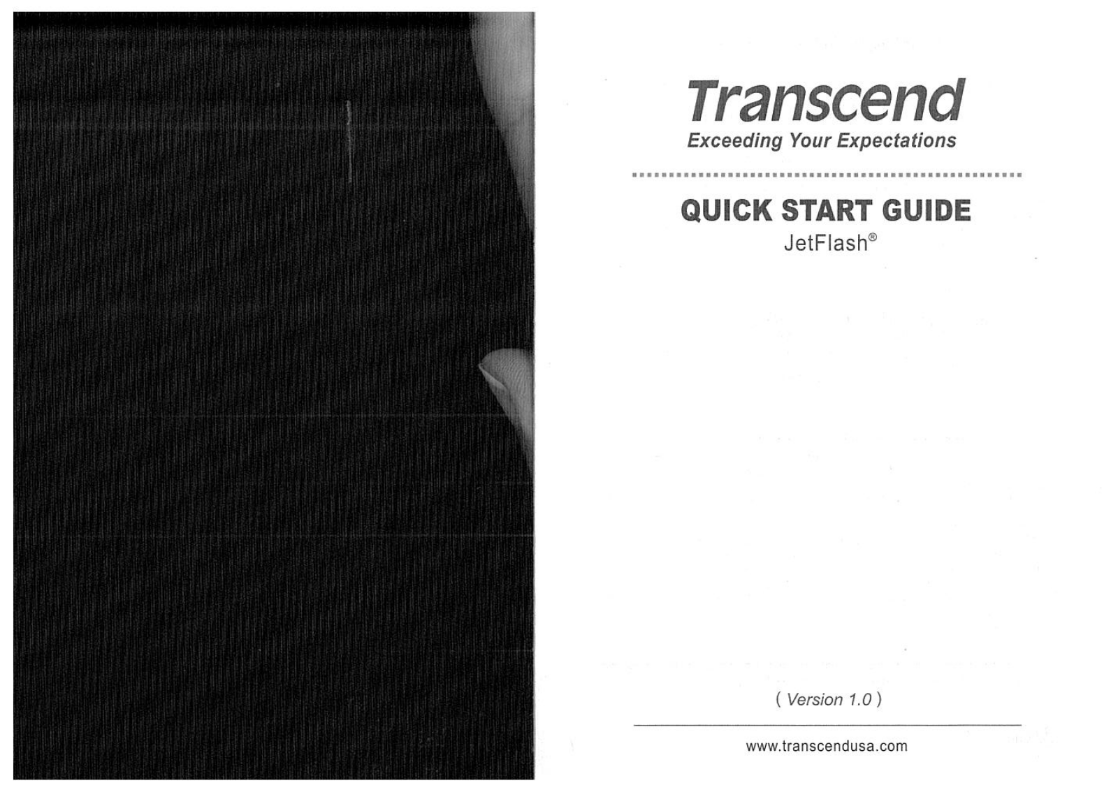 Transcend JetFlash Quick Start Guide