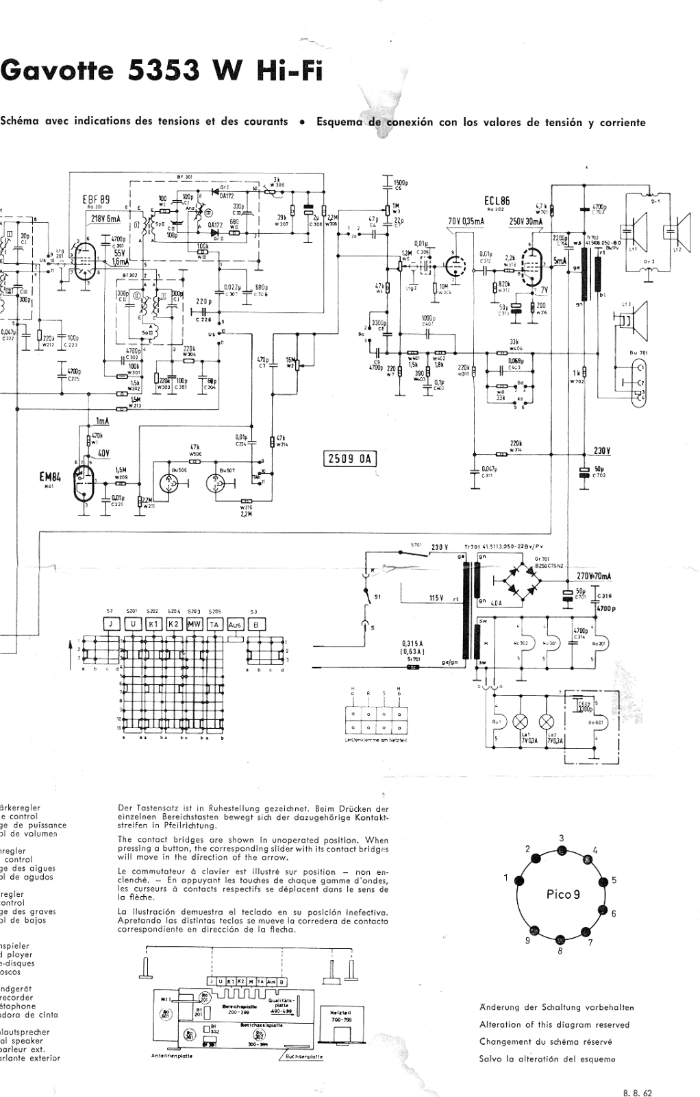 Telefunken 5353 W Service manual