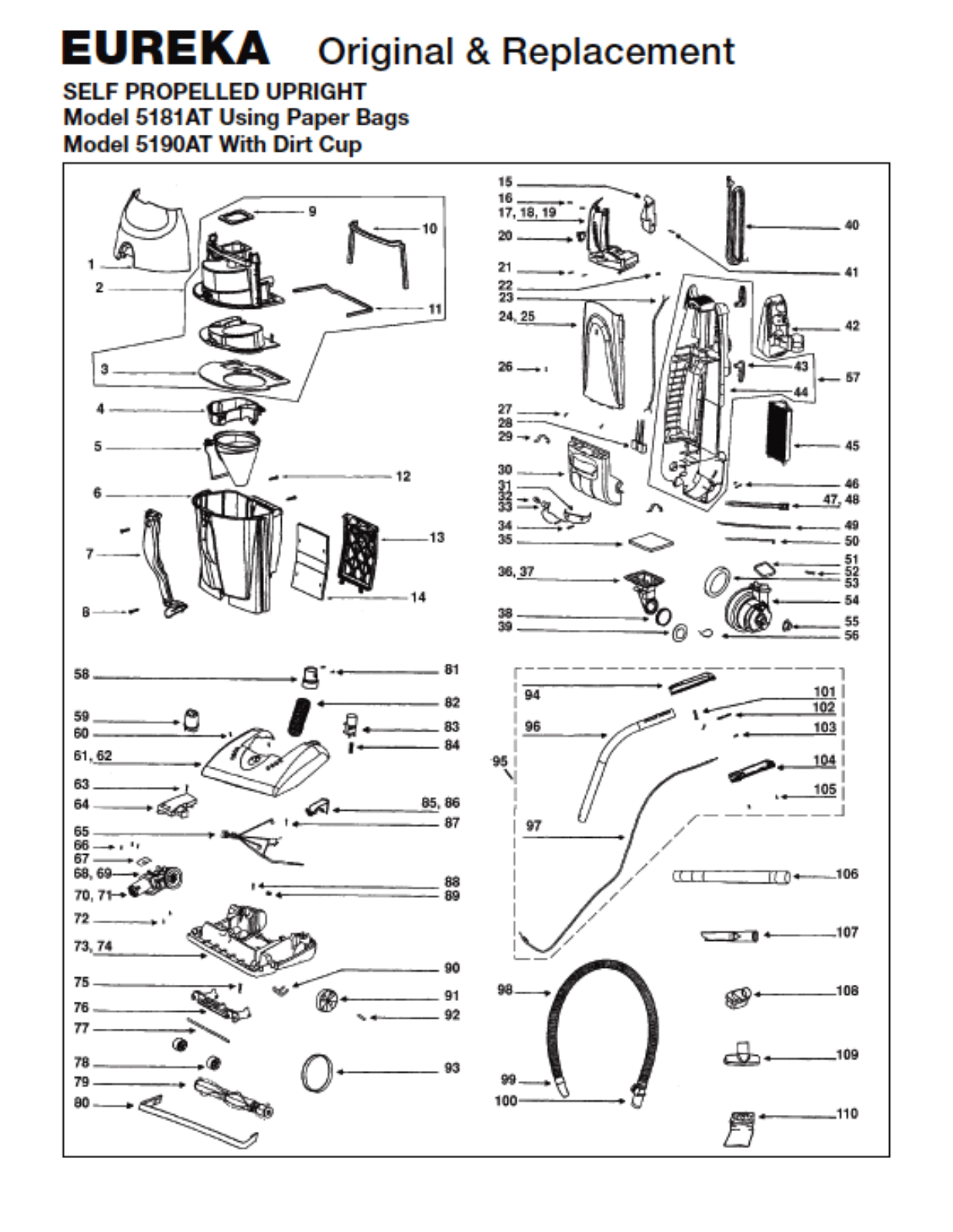 Eureka 5190at Owner's Manual