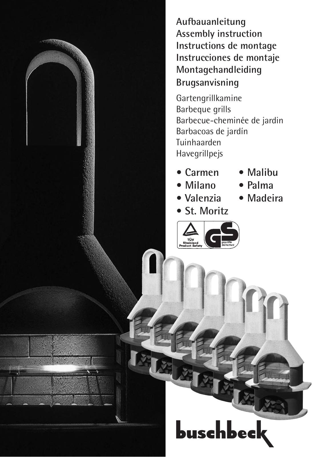 Buschbeck Carmen, Milano, Madeira, Palma, Malibu User guide - ManualMachine.com