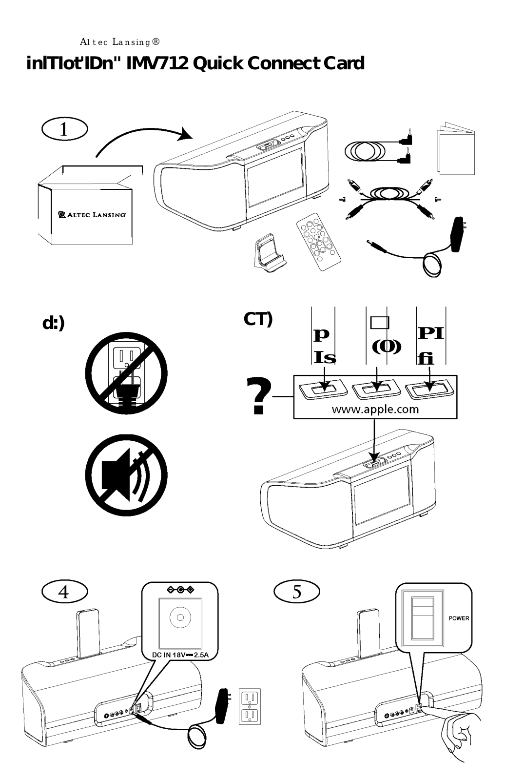 Altec Lansing IMV712 User Manual