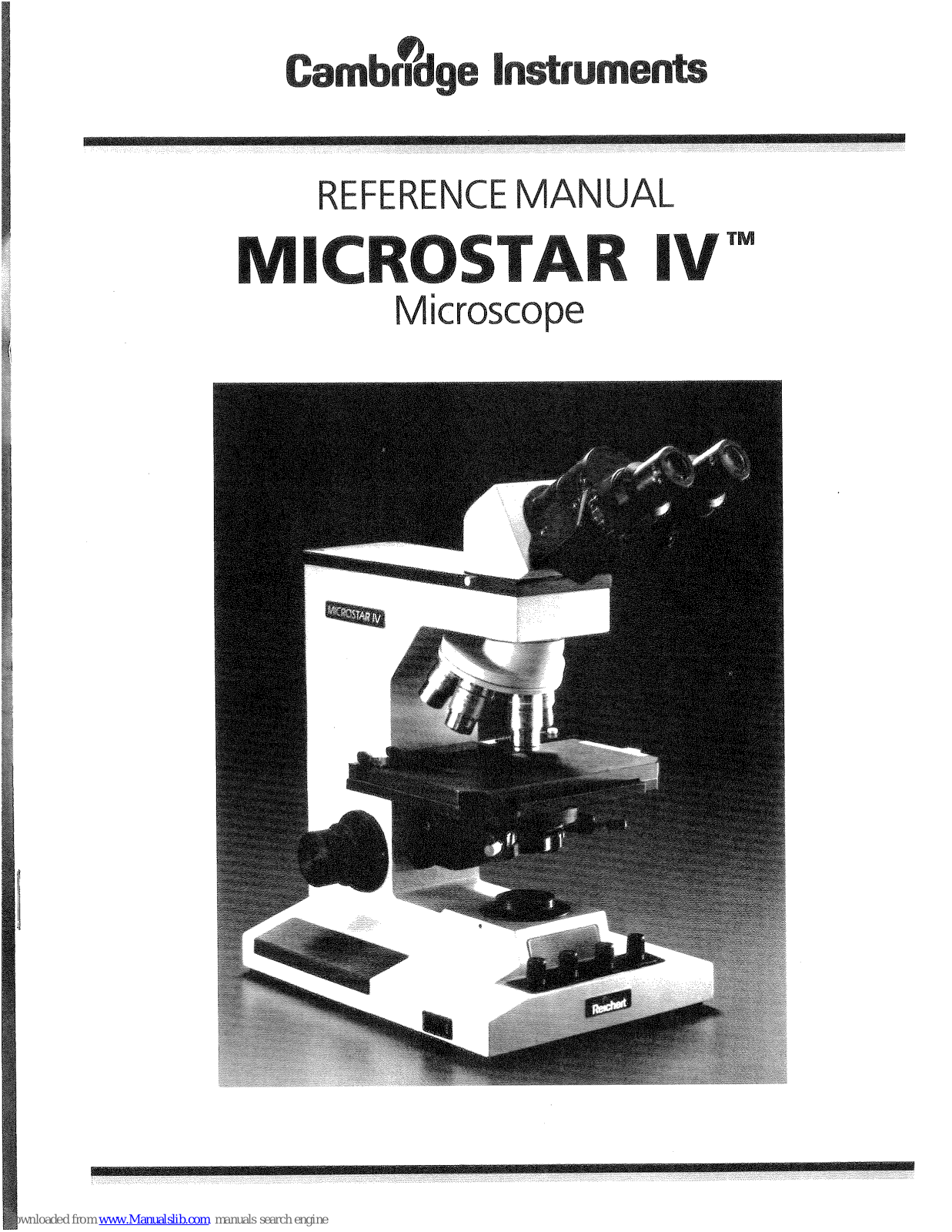 CAMBRIDGE microstar IV Reference Manual