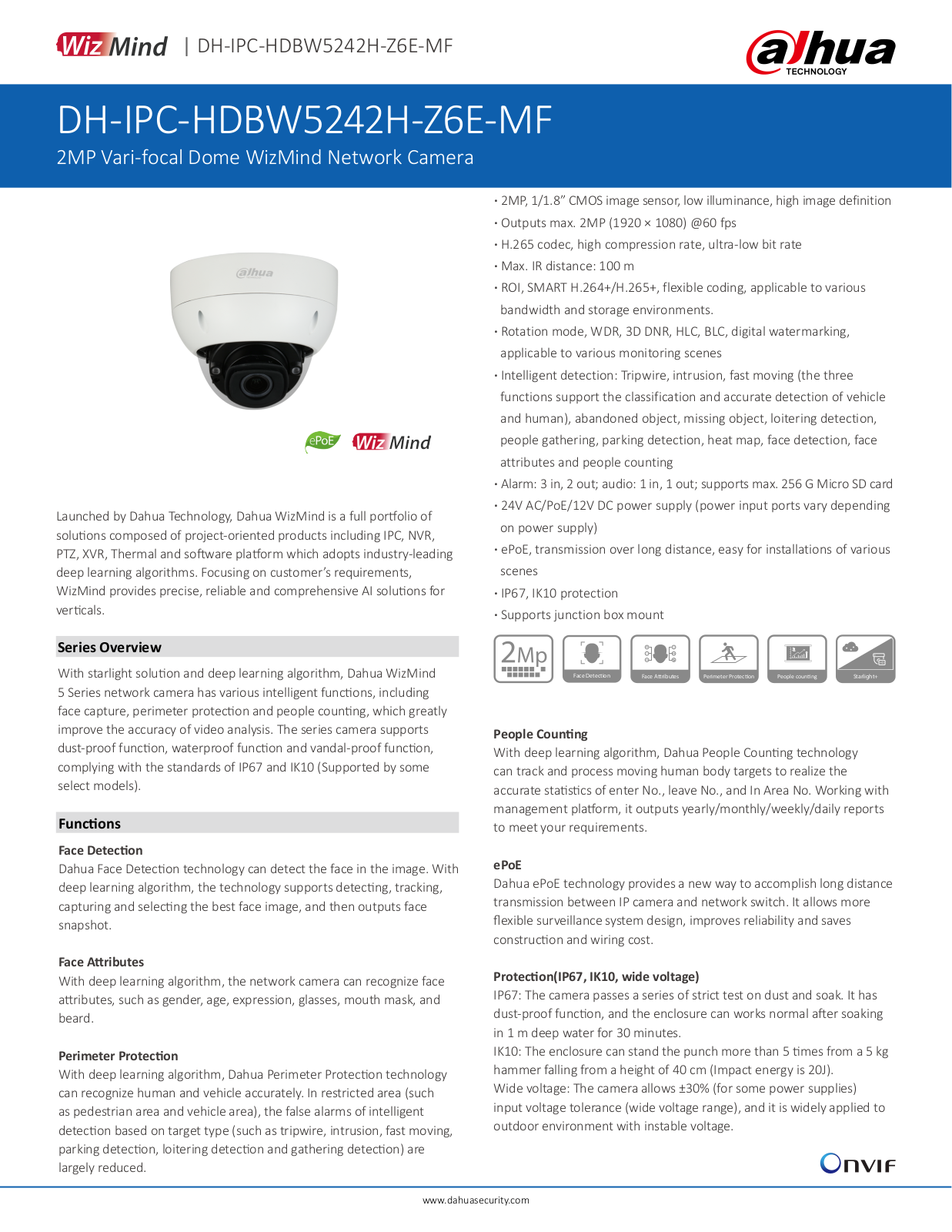 Dahua DH-IPC-HDBW5242H-Z6E-MF User Manual