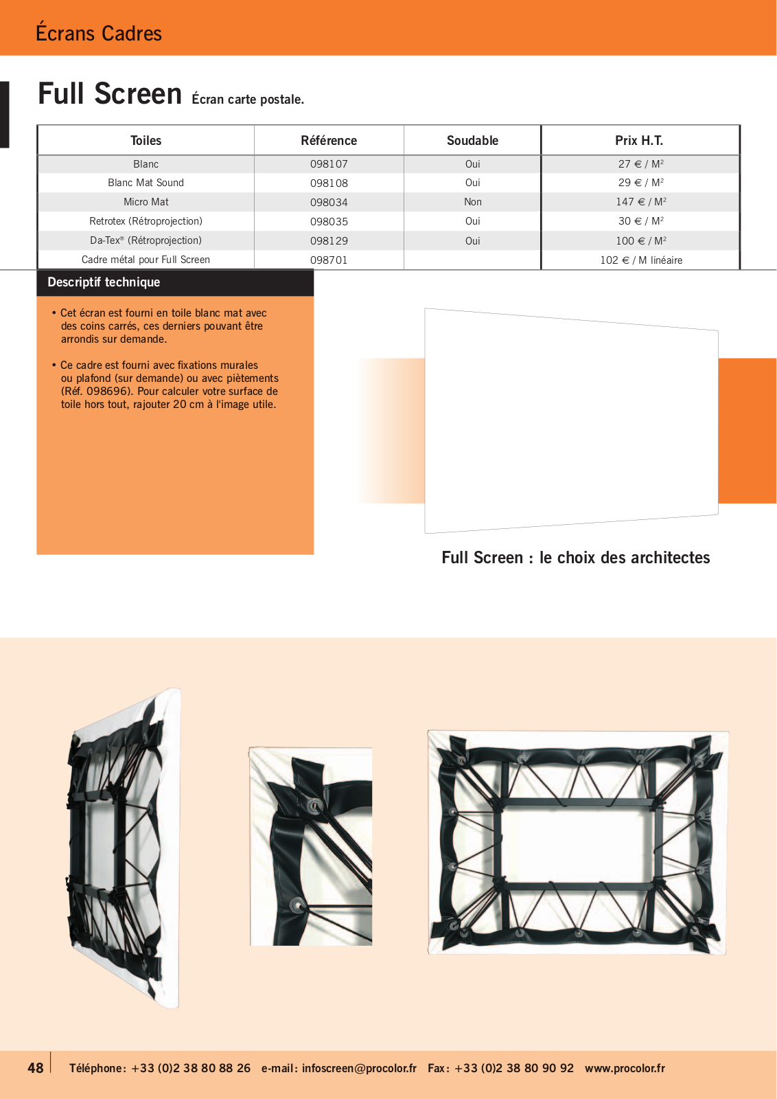 Procolor FULL SCREEN PRODUCT SHEET - ManualMachine.com