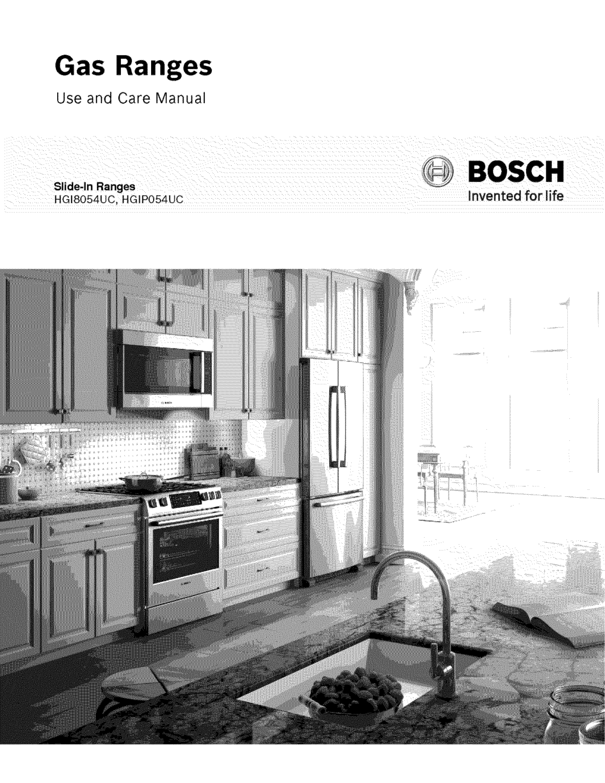 Bosch HGI8054UC/05, HGI8054UC/07, HGI8054UC/06, HGIP054UC/07, HGIP054UC/01 Owner’s Manual