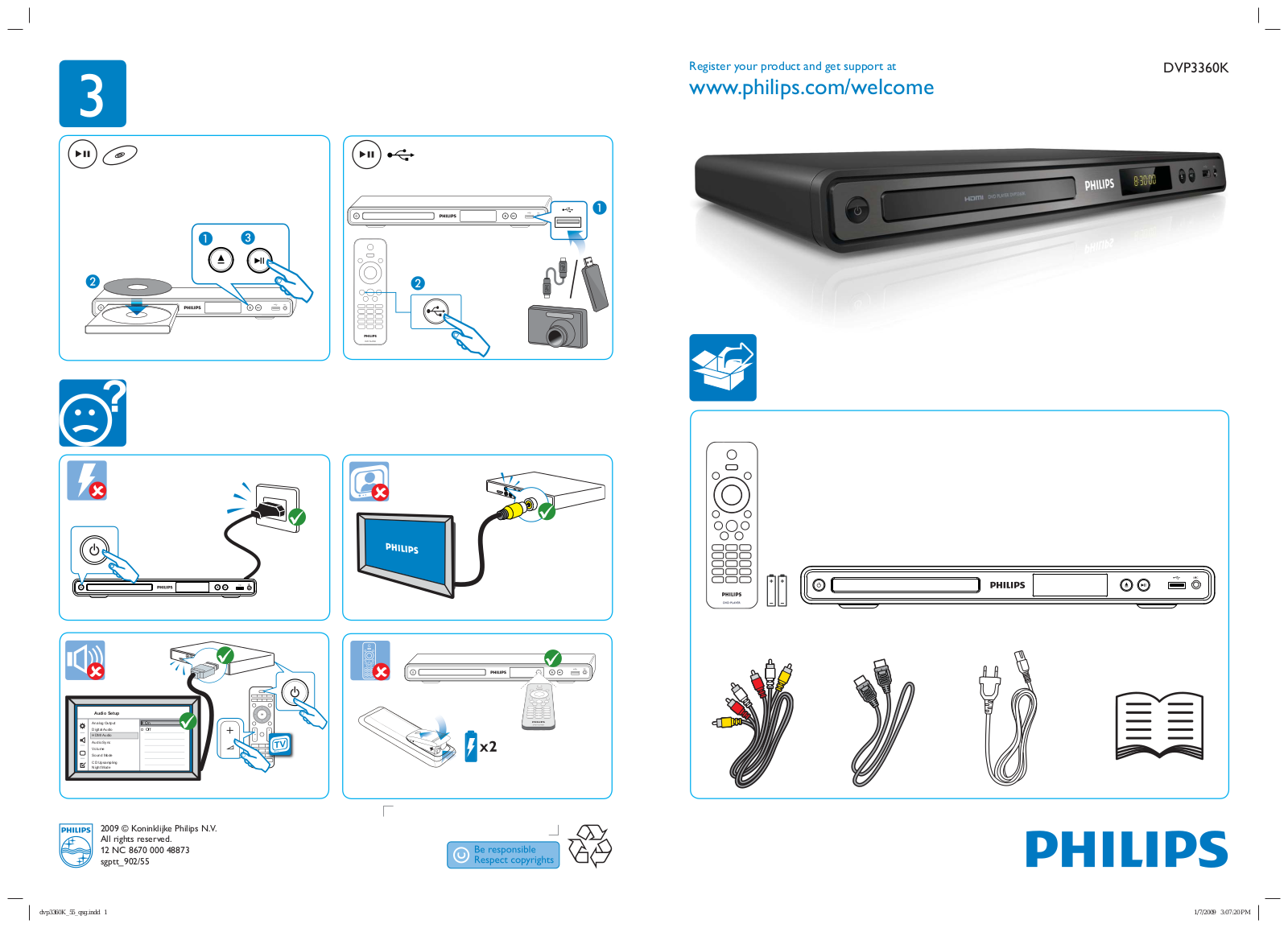 Philips DVP3360K-55 User Manual